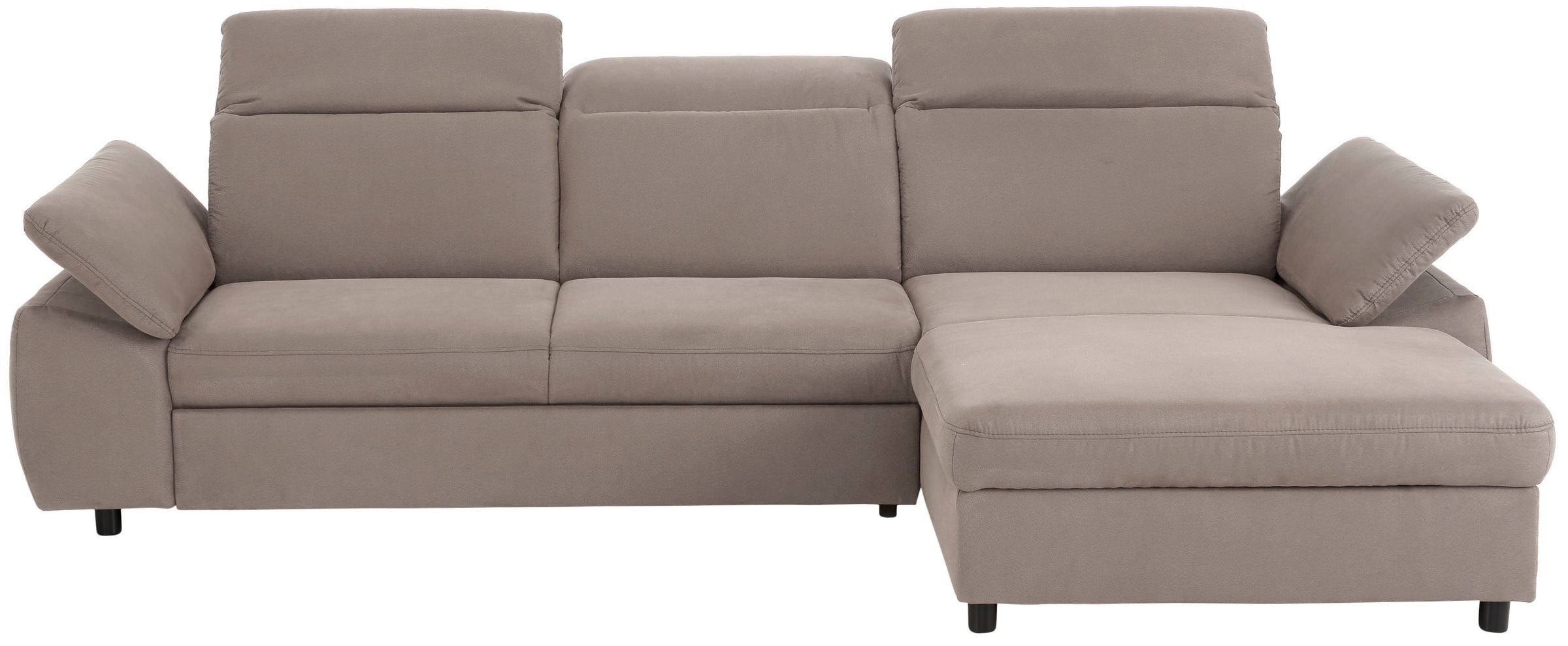 Home affaire Ecksofa »Mauritius L-Form«, mit Kopfteil- und Armlehnverstellung, mit Bettfunktion und Bettkasten