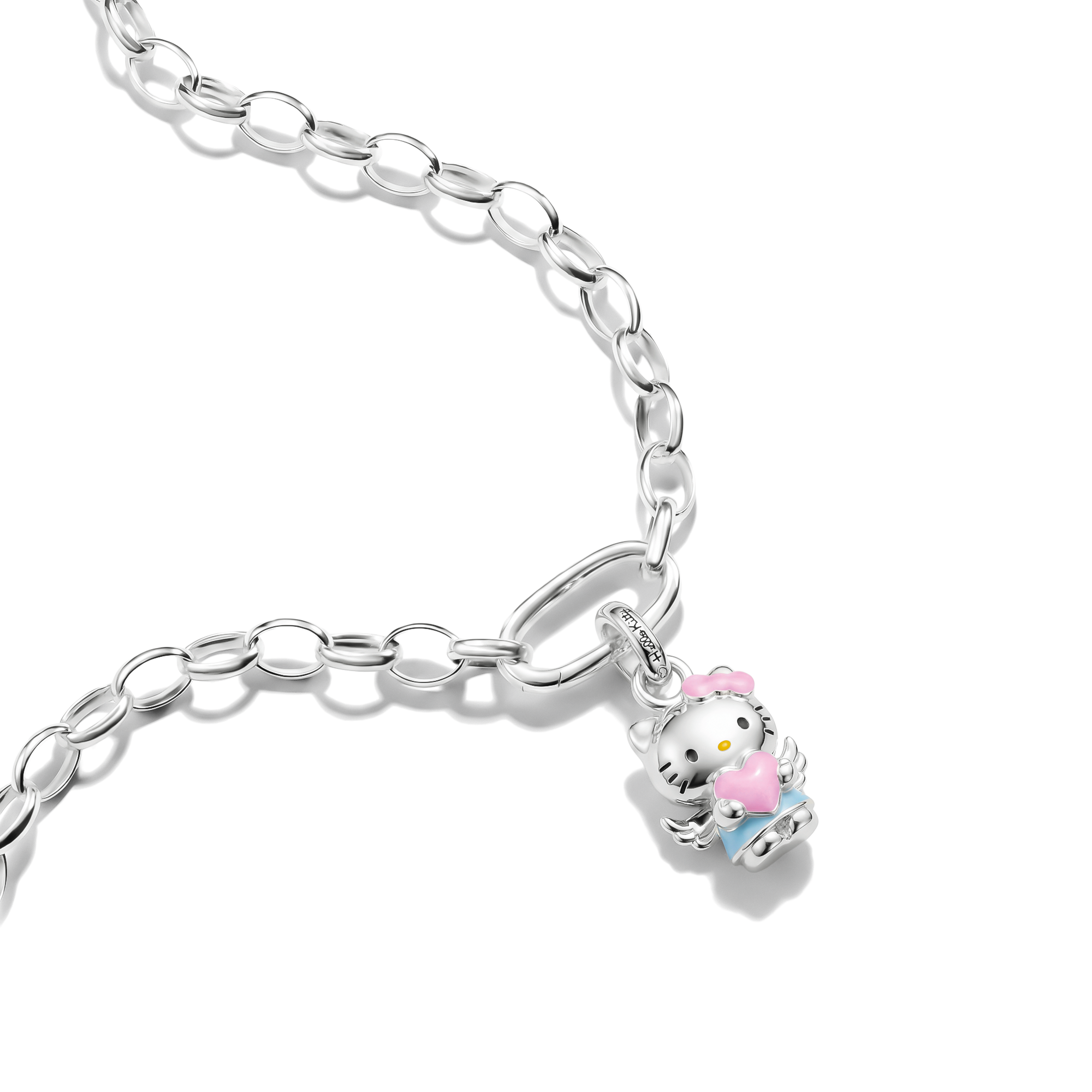 THOMAS SABO Charm-Einhänger »THOMAS SABO ♡ Hello Kitty Charm Engel-Design - Connect« Emaille