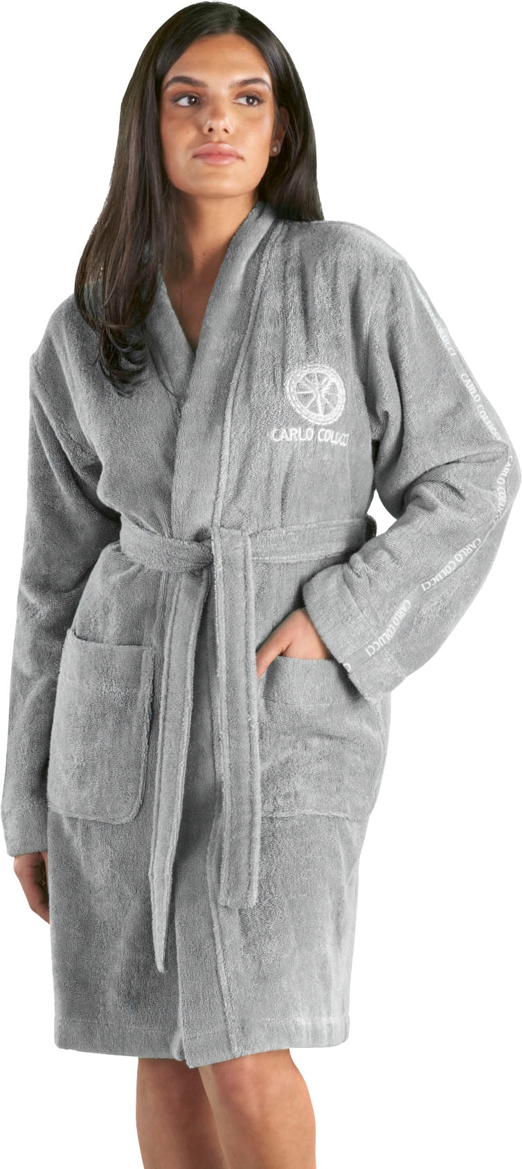 CARLO COLUCCI "Vito, ideal für Sauna & Spa, Hotelbademantel, Morgenmantel" günstig online kaufen