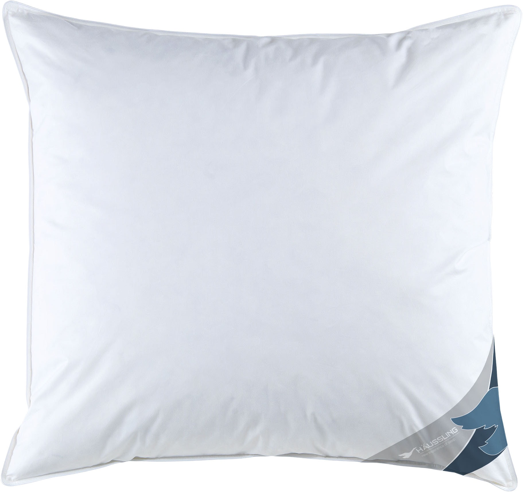 Haeussling 3-Kammer-Kopfkissen "GRÖNLAND, Kissen in 40x80 & 80x80 cm" Füllung: Außenkammer 90% Daunen, 10% Federn; Innenkammer 100% Federn 1 Stk. tlg. hochwertiges Daunenprodukt "Made in Green" zertifiziert