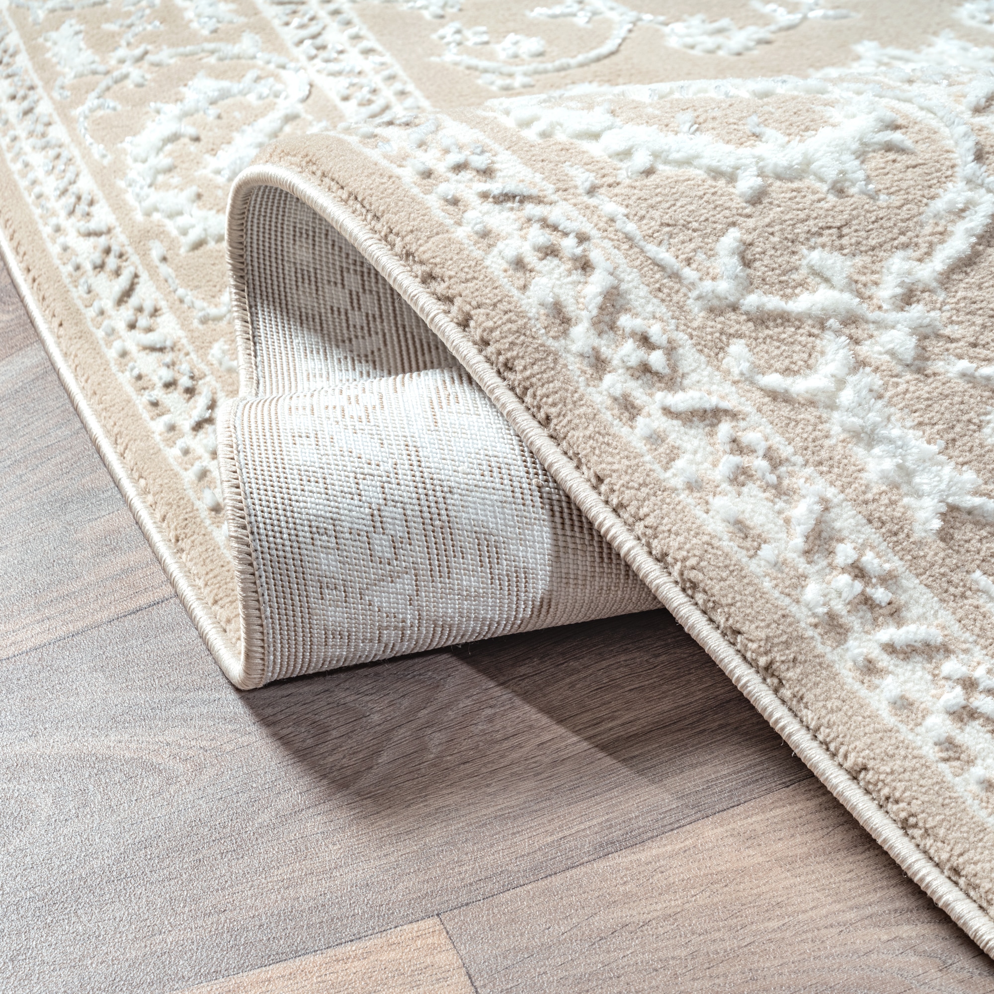 Sanat Teppich »Harmony 3221, auch als Läufer und rund« rechteckig 12 mm Höhe Wohnzimmer, Kurzflor, modern,  Orient Optik, Schlafzimmer