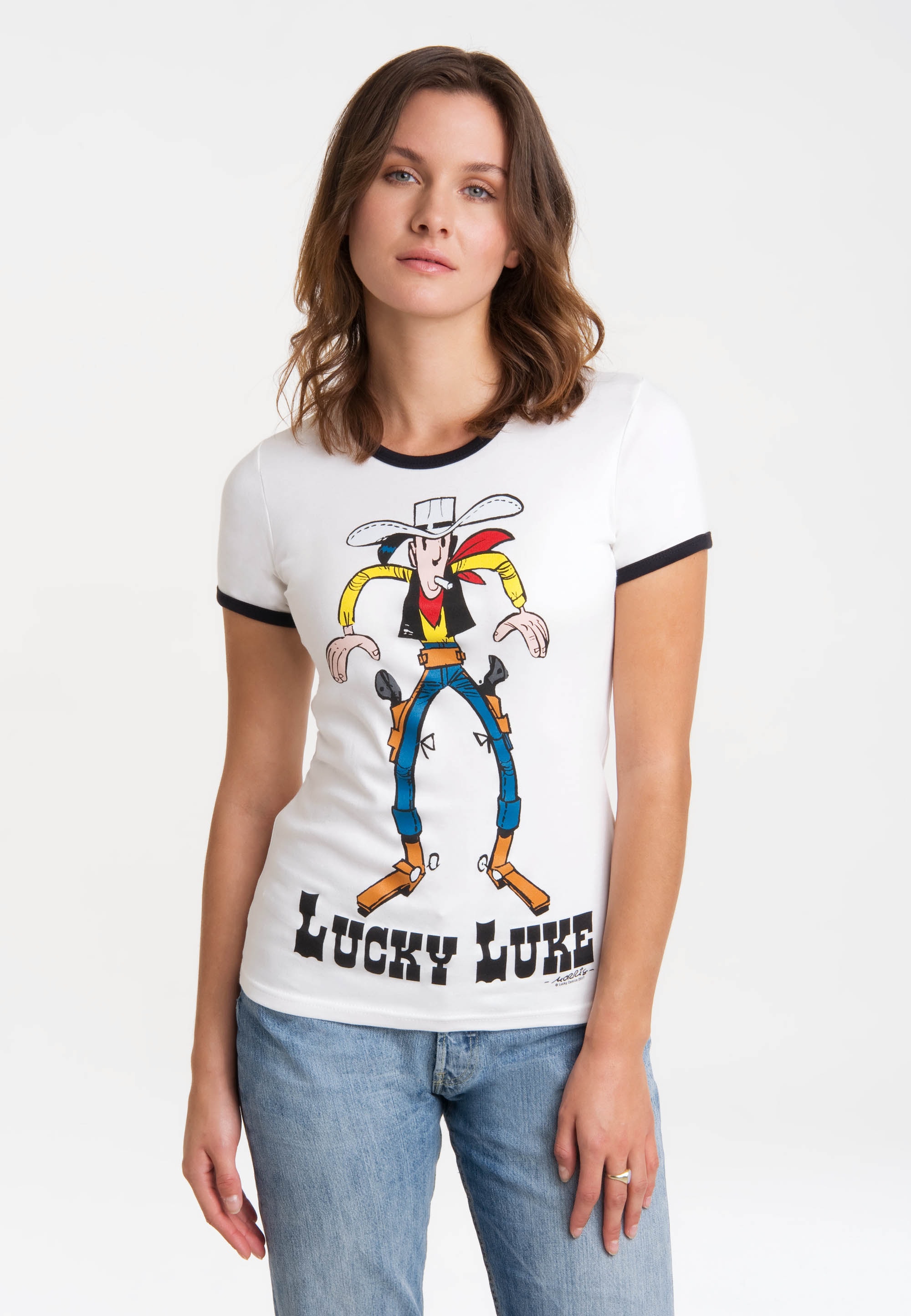 LOGOSHIRT T-Shirt »Lucky Luke«, mit lizenziertem Originaldesign