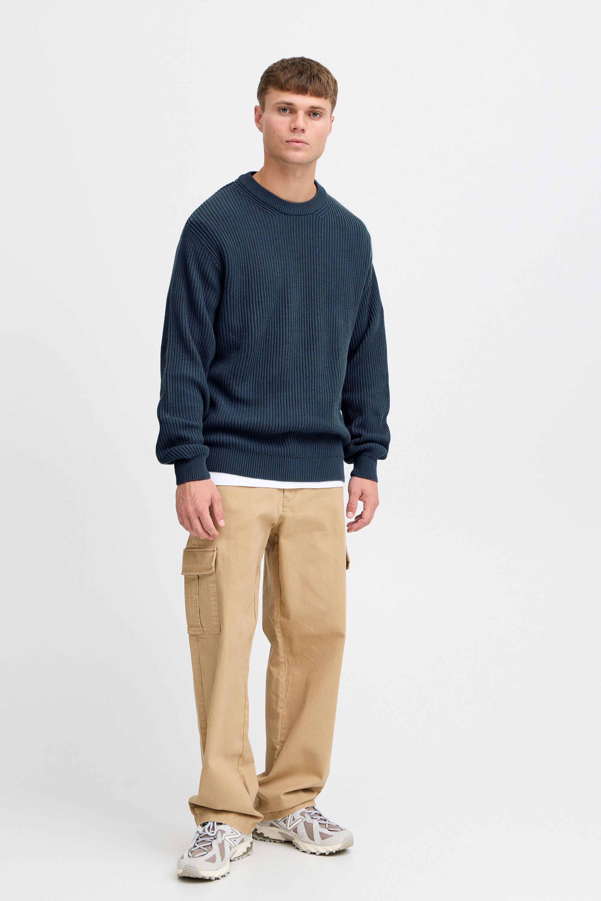 Solid Strickfleece-Pullover "Strickpullover SDGia" günstig online kaufen