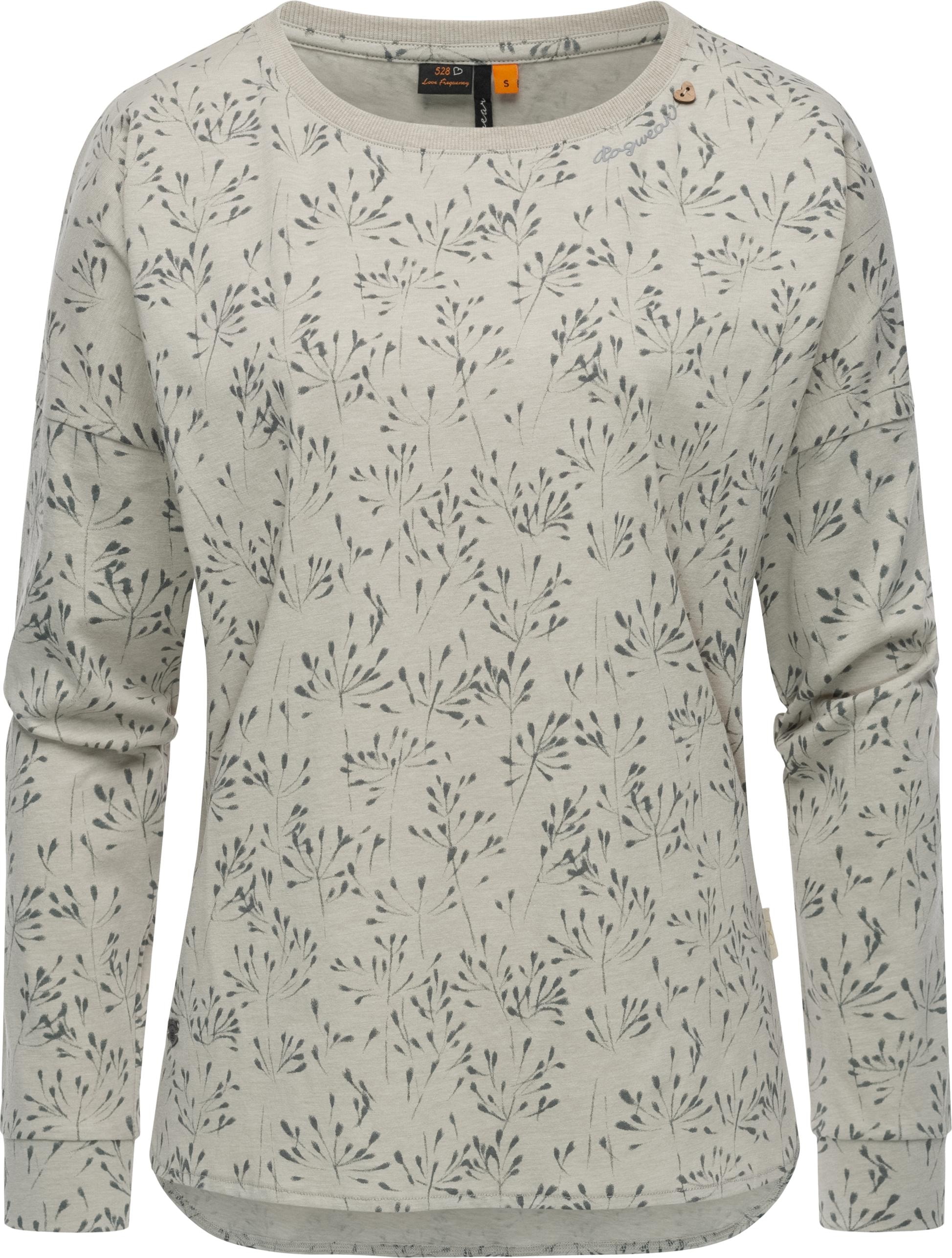 Ragwear Langarmshirt »Shimona Long online BAUR kaufen Flowery«, Print Damen Sweatshirt nachhaltigeres floralem | mit