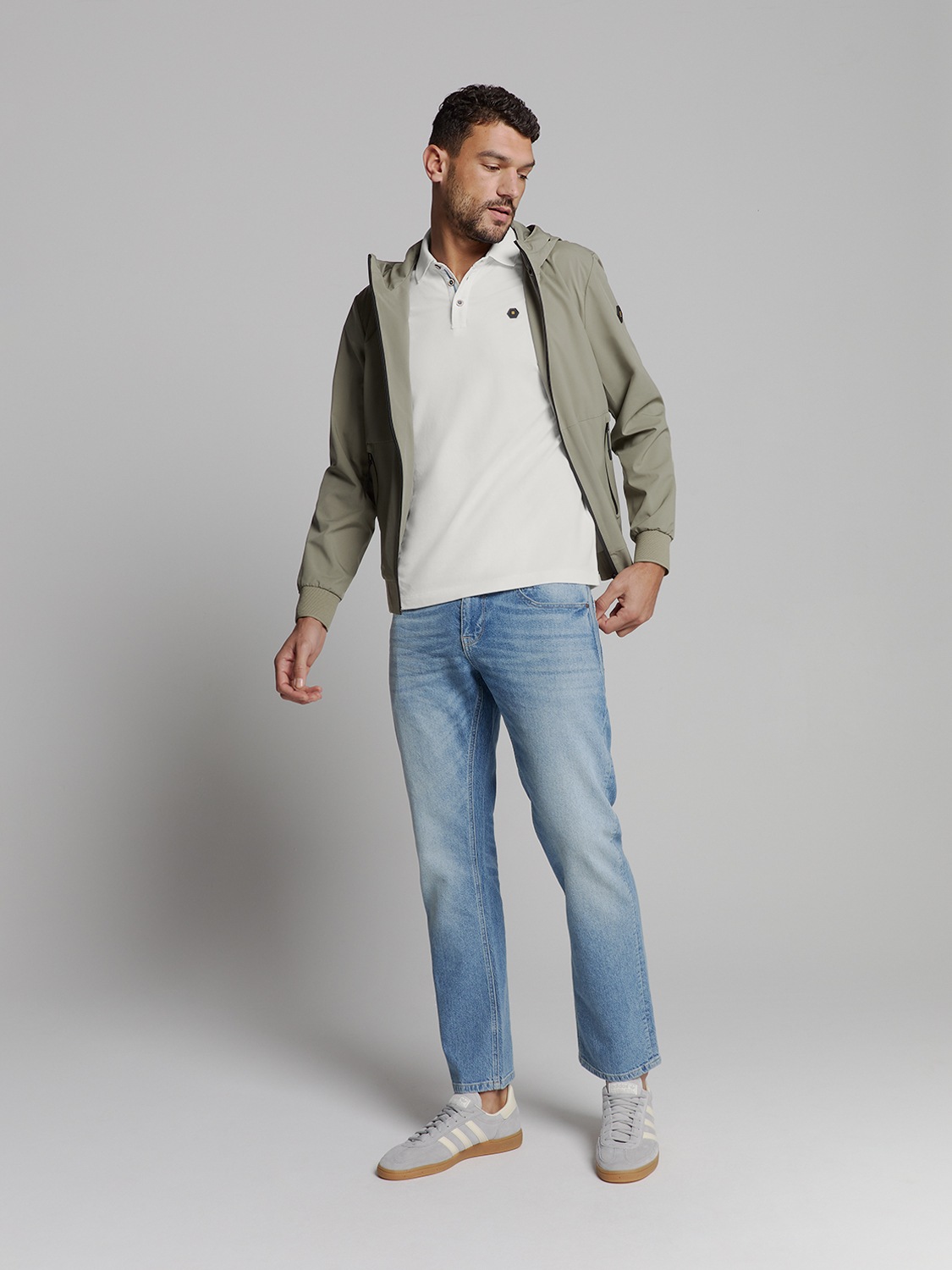 Thumbnail - NO EXCESS Poloshirt "No Excess Poloshirt Polo Pique Garment Dyed"