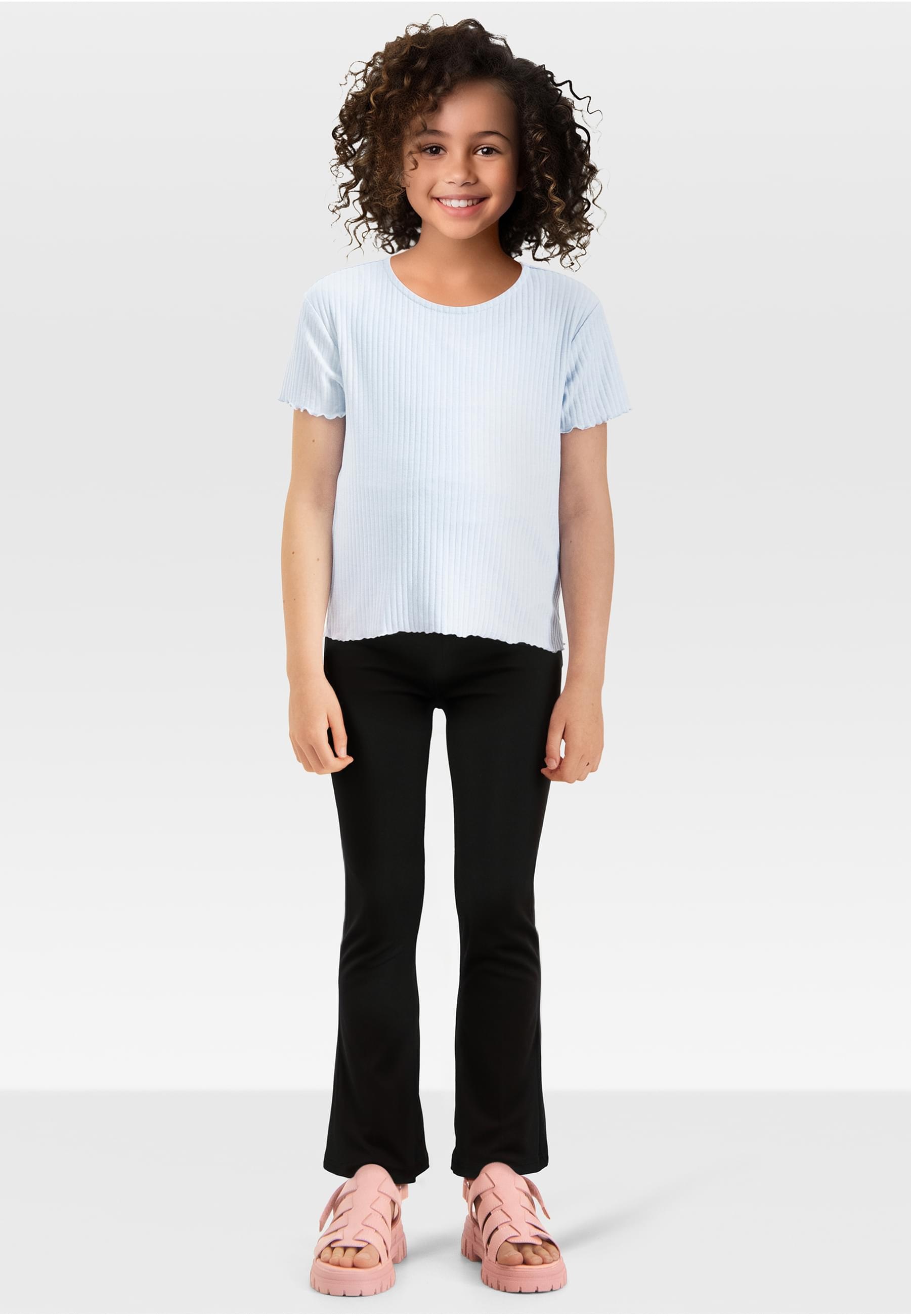 URBAN CLASSICS Leggings »Urban Classics Damen Girls Recycled High Waist Flared Leggings«, (1 tlg.)