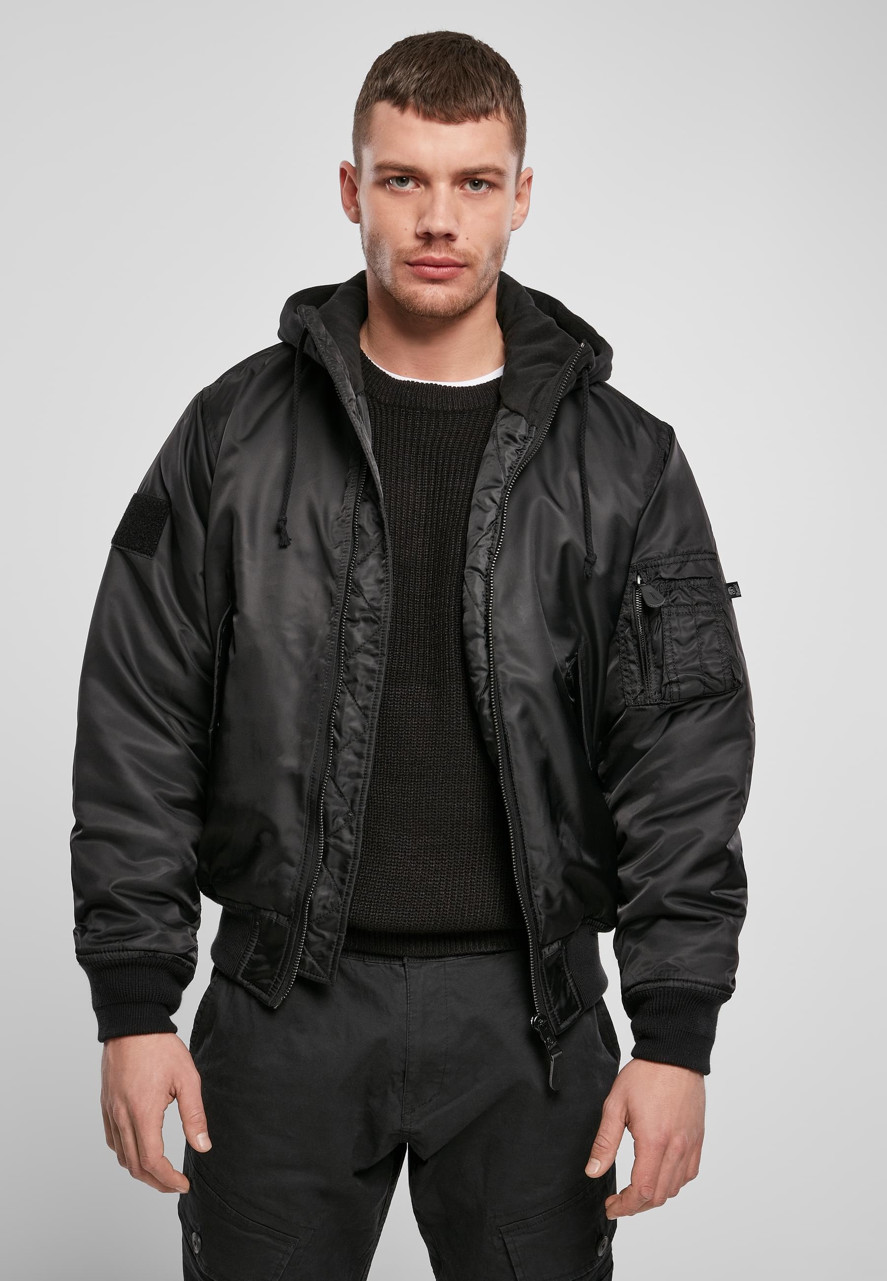 Brandit Anorak »Brandit Herren Hooded MA1 Bomber Jacket«, (1 St.), mit Kapuze