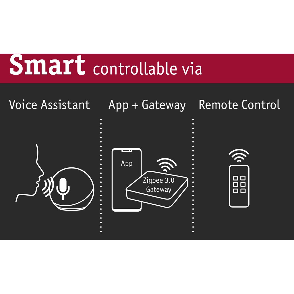 Paulmann LED-Leuchtmittel »Smart Home Zigbee Kerze 6,3 W Matt E14 RGBW«, E14, 1 St., Farbwechsler