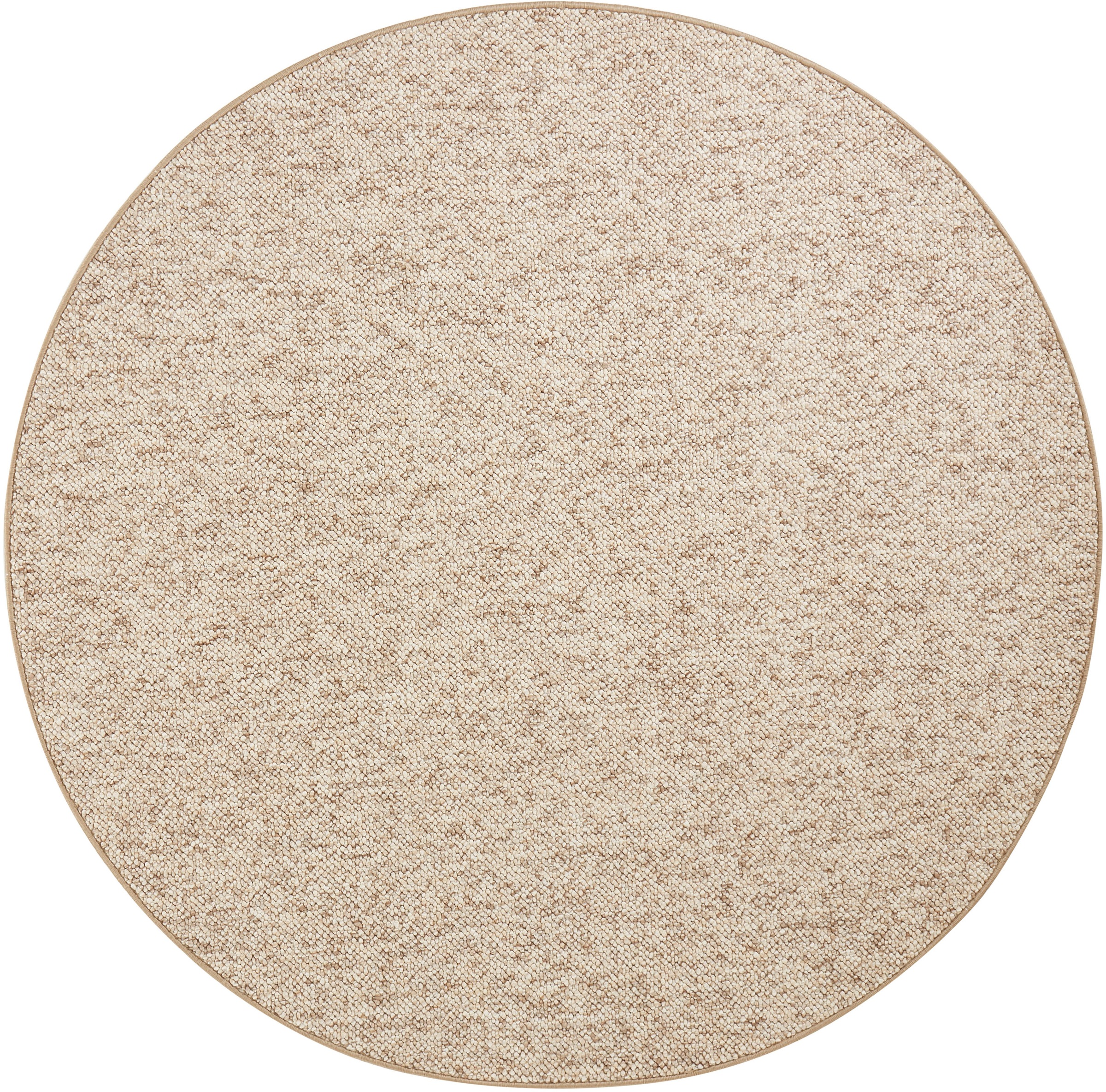 HANSE Home Teppich »Wolly 2«, rund, 12 mm Höhe, Flachgewebe, Skandi, Woll-Optik, Esszimmer, Wohnzimmer, Flur
