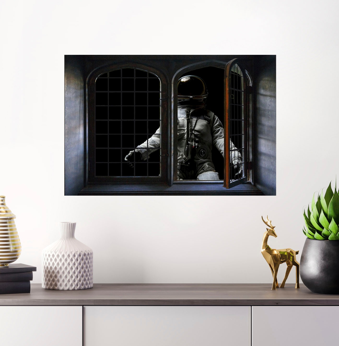 queence Wandsticker "Astronaut", Wandsticker, Wandbild, selbstklebend, 3D, günstig online kaufen