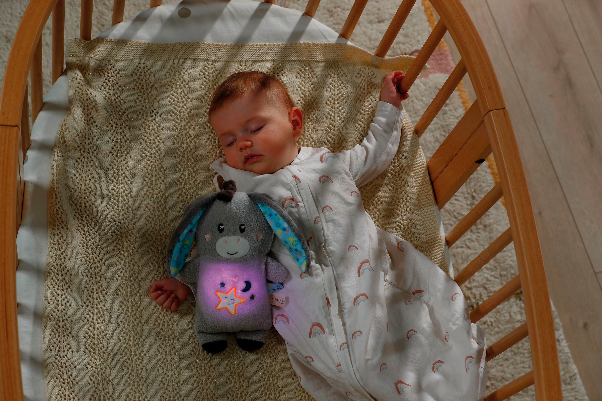 Nici Kuscheltier »My First NICI, Esel Littledoo 25 cm«, Baby Einschlafhilfe; mit Licht und Sound