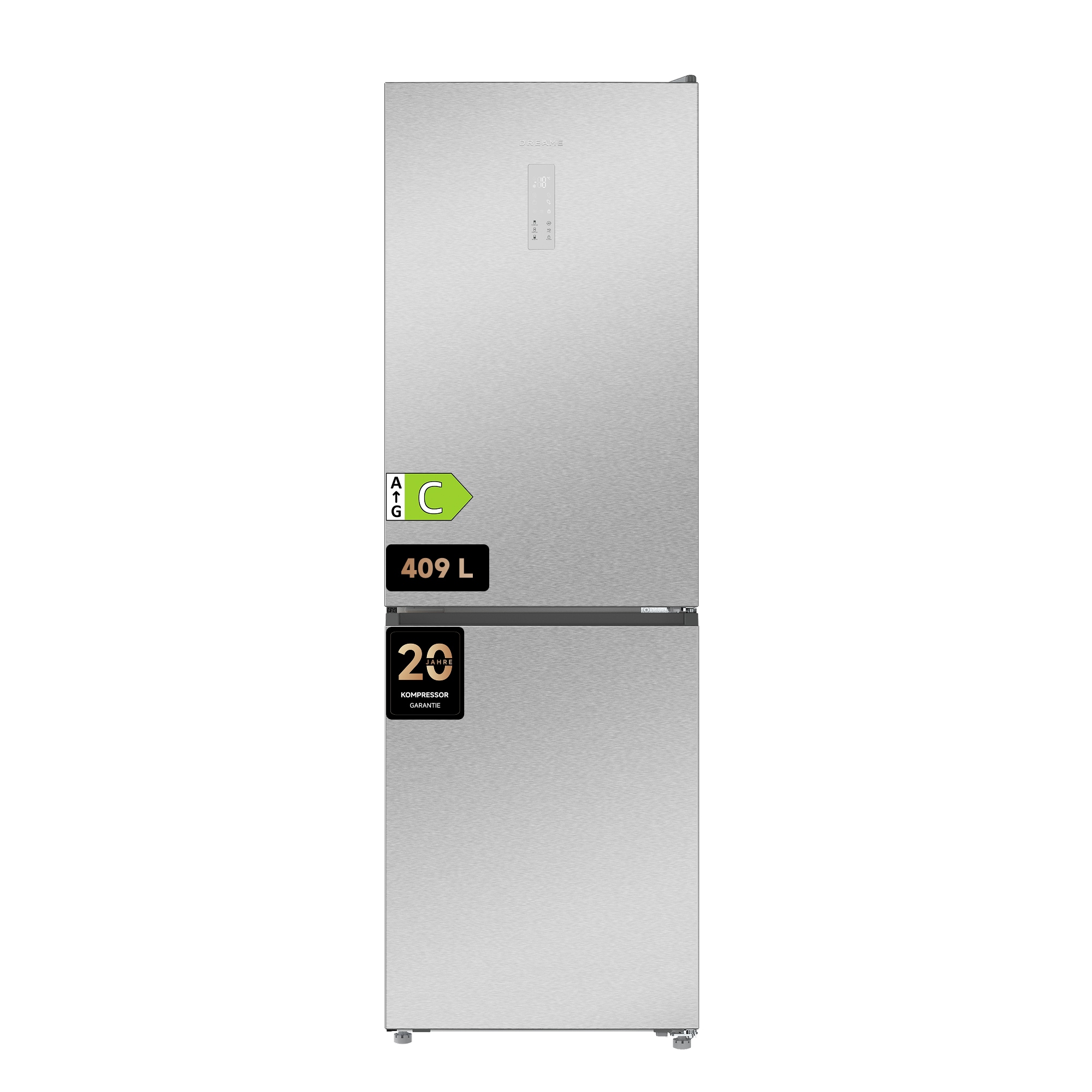 Dreame Kühl-/Gefrierkombination »DRB400WMBCEU« 185 cm hoch 59,5 cm breit Viel Platz, Leise, Modernes Design