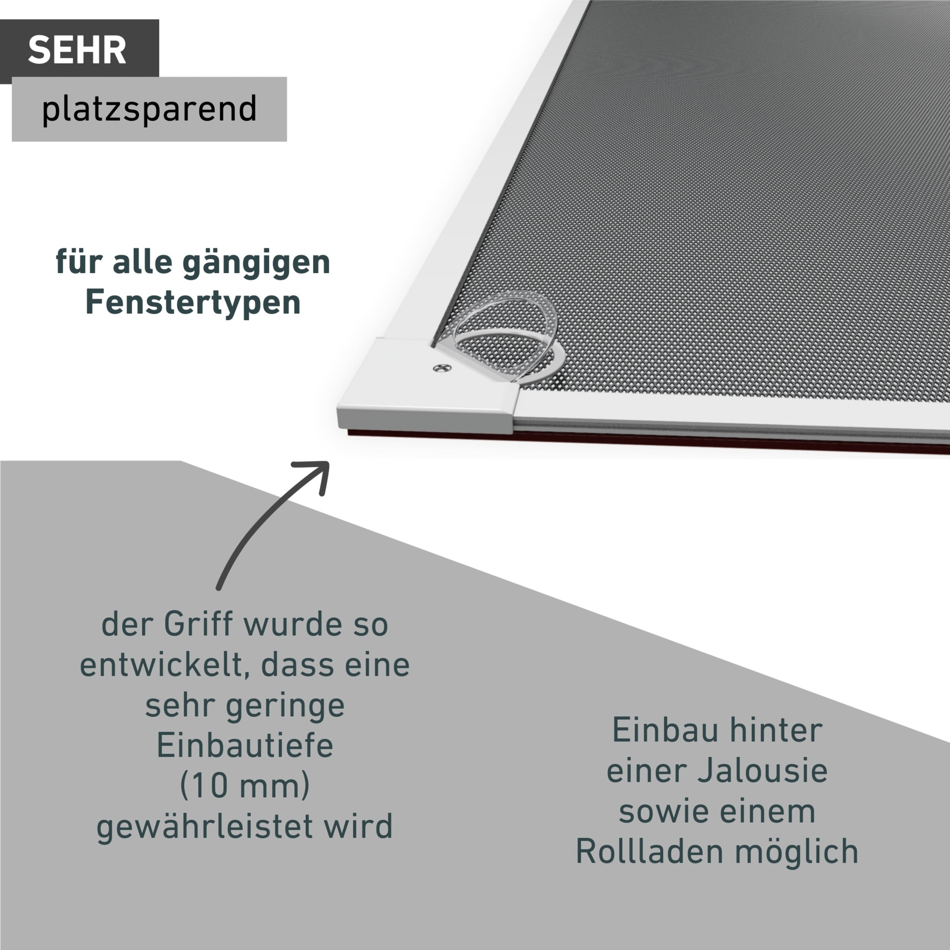 Windhager Insektenschutz-Fensterrahmen »mit selbstklebenden Magnetstreifen, Kunfstoffrahmen mit Magnetprofilen« Fliegengitter, Magnet-Insektenschutz, ohne bohren, 100 x 120 cm, weiß