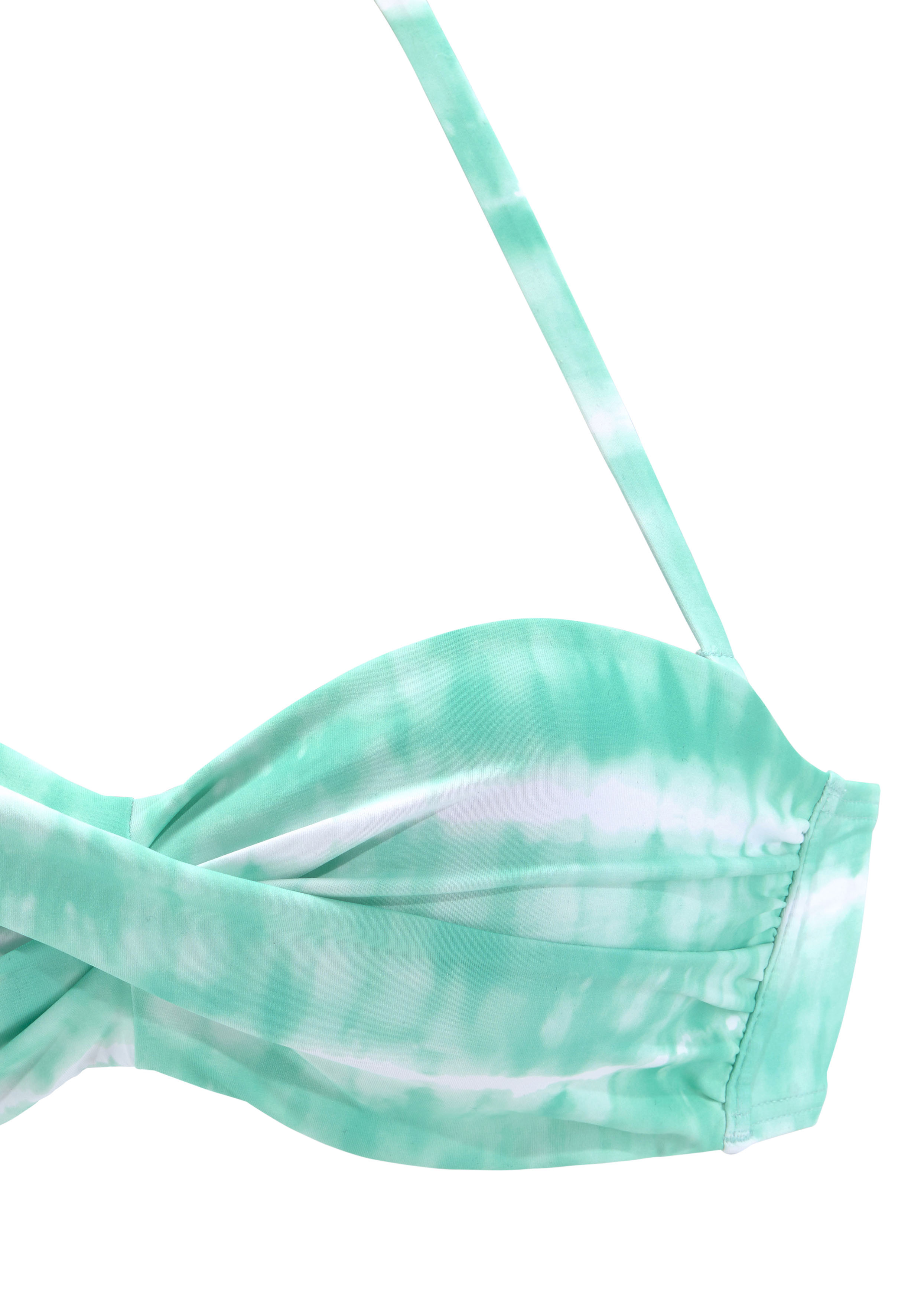 Thumbnail - s.Oliver Bügel-Bikini-Top "Enja", mit Batikdruck und Wickeloptik