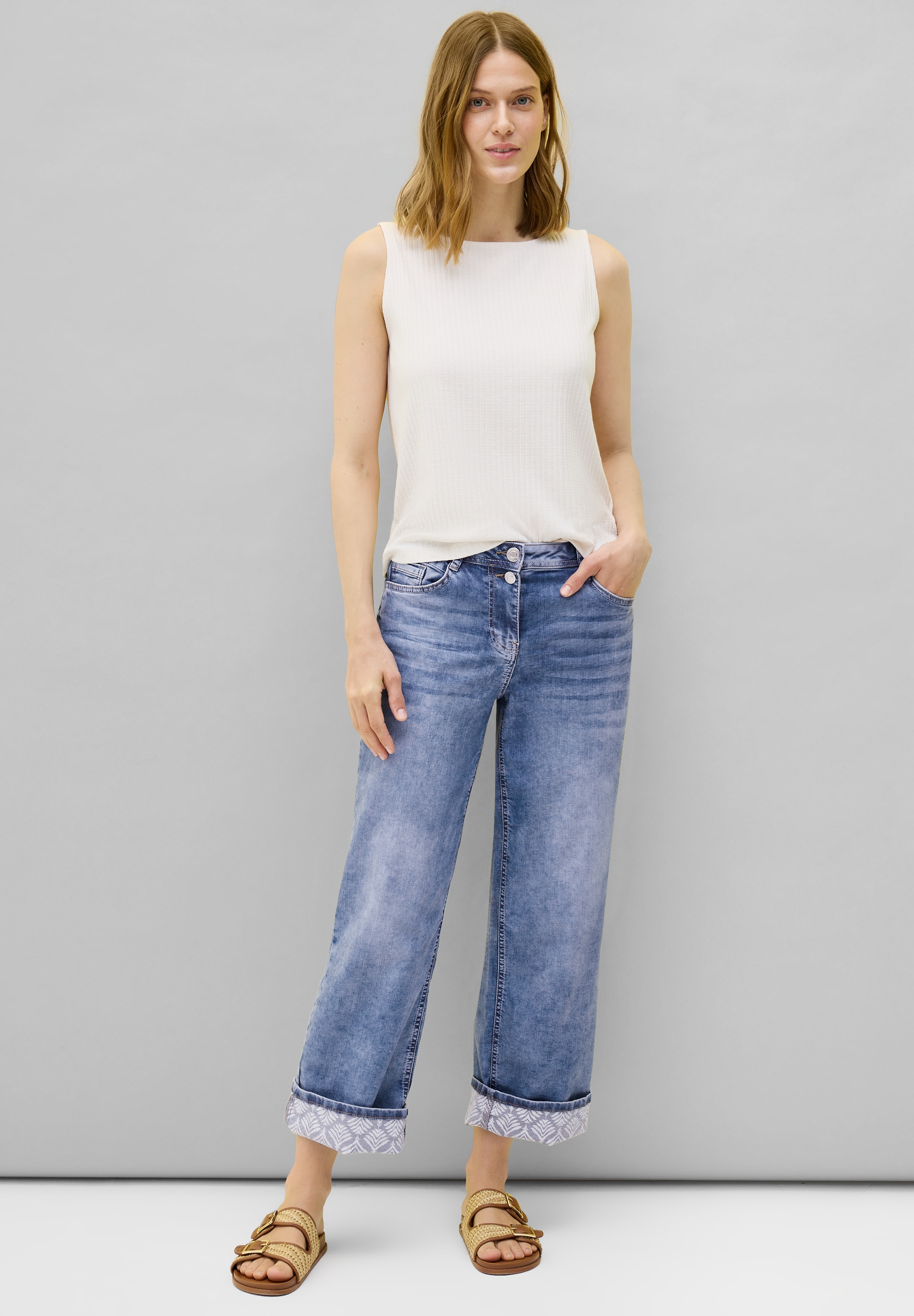 Cecil Loose-fit-Jeans, High Waist