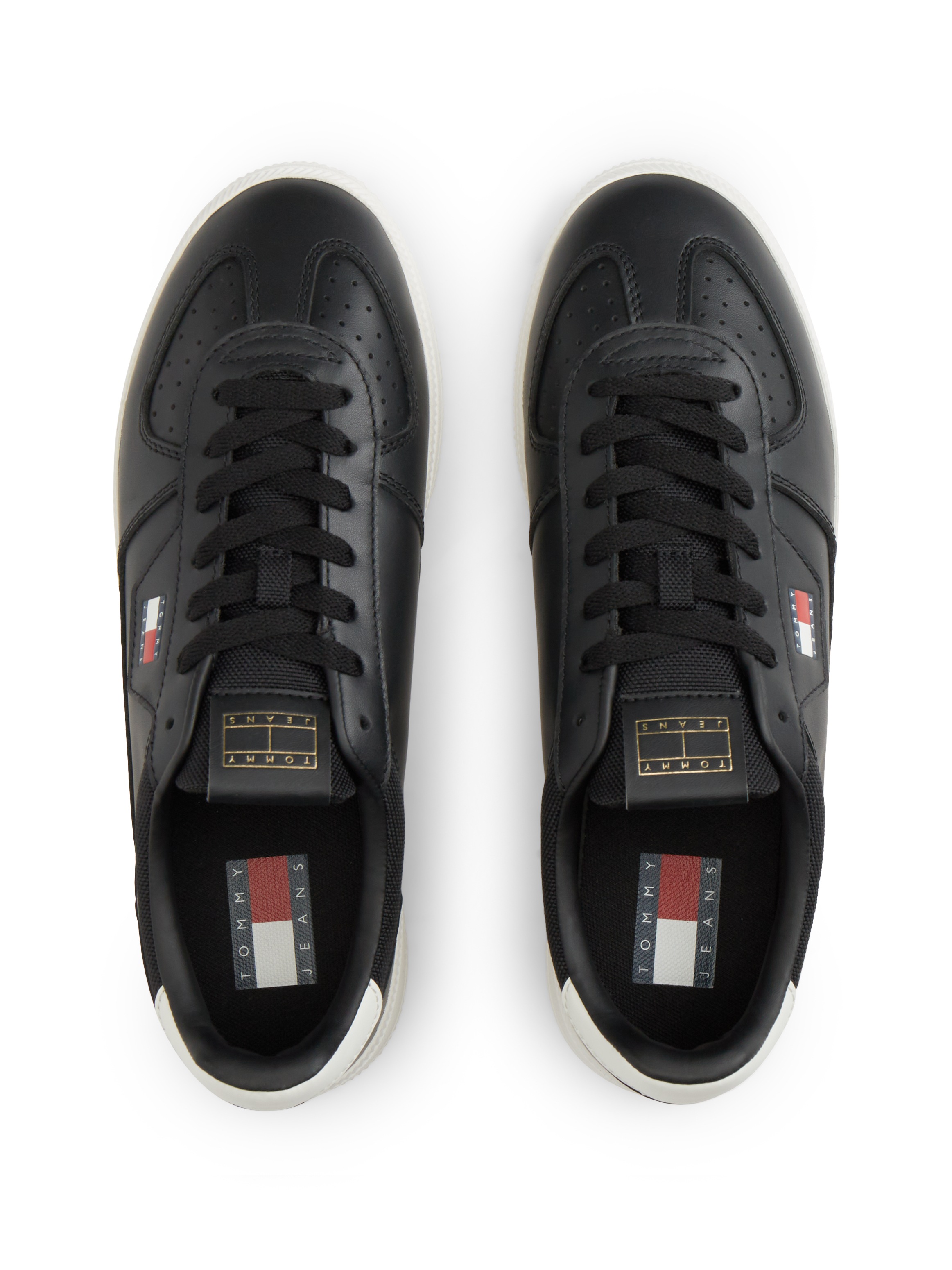 Tommy Jeans Sneaker »THE GREENWICH EDGE CORE LTH«  Freizeitschuh, Halbschuh, Schnürschuh mit Lochmuster