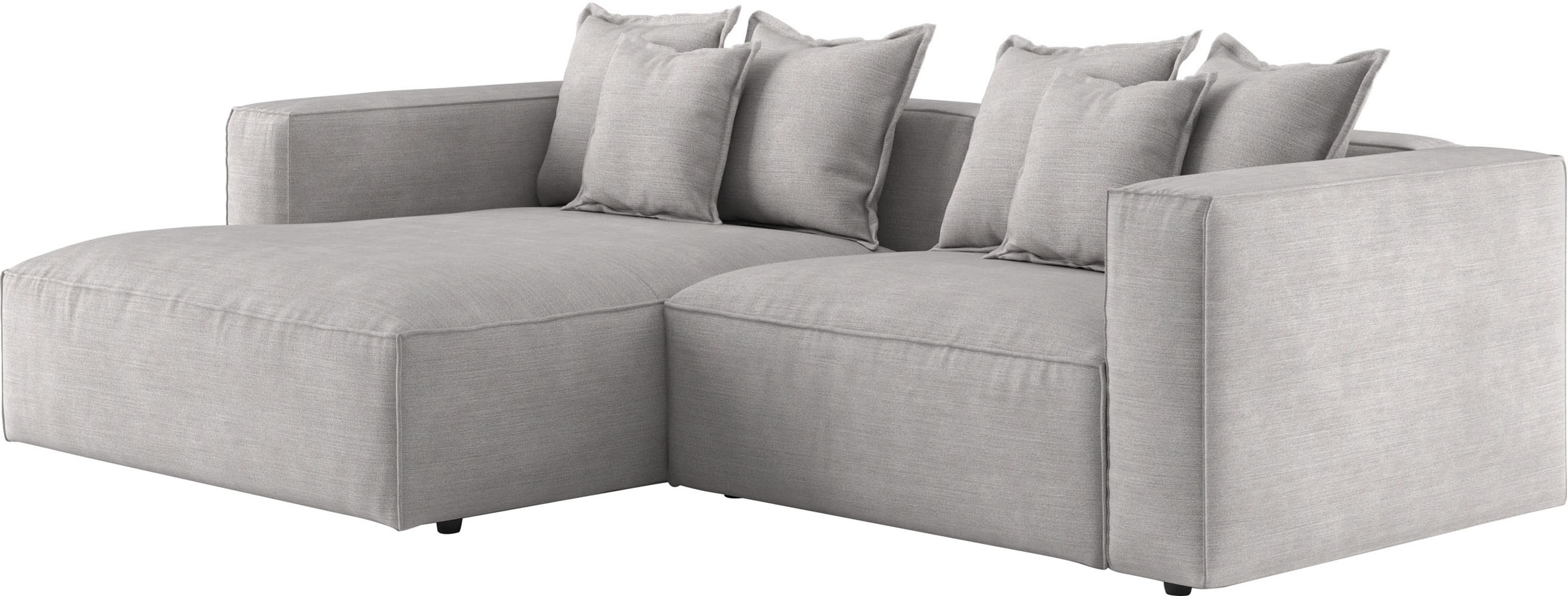 Thumbnail - INOSIGN Ecksofa "Cowboy L-Form", mit 6 Kissen, kubisches Sofa