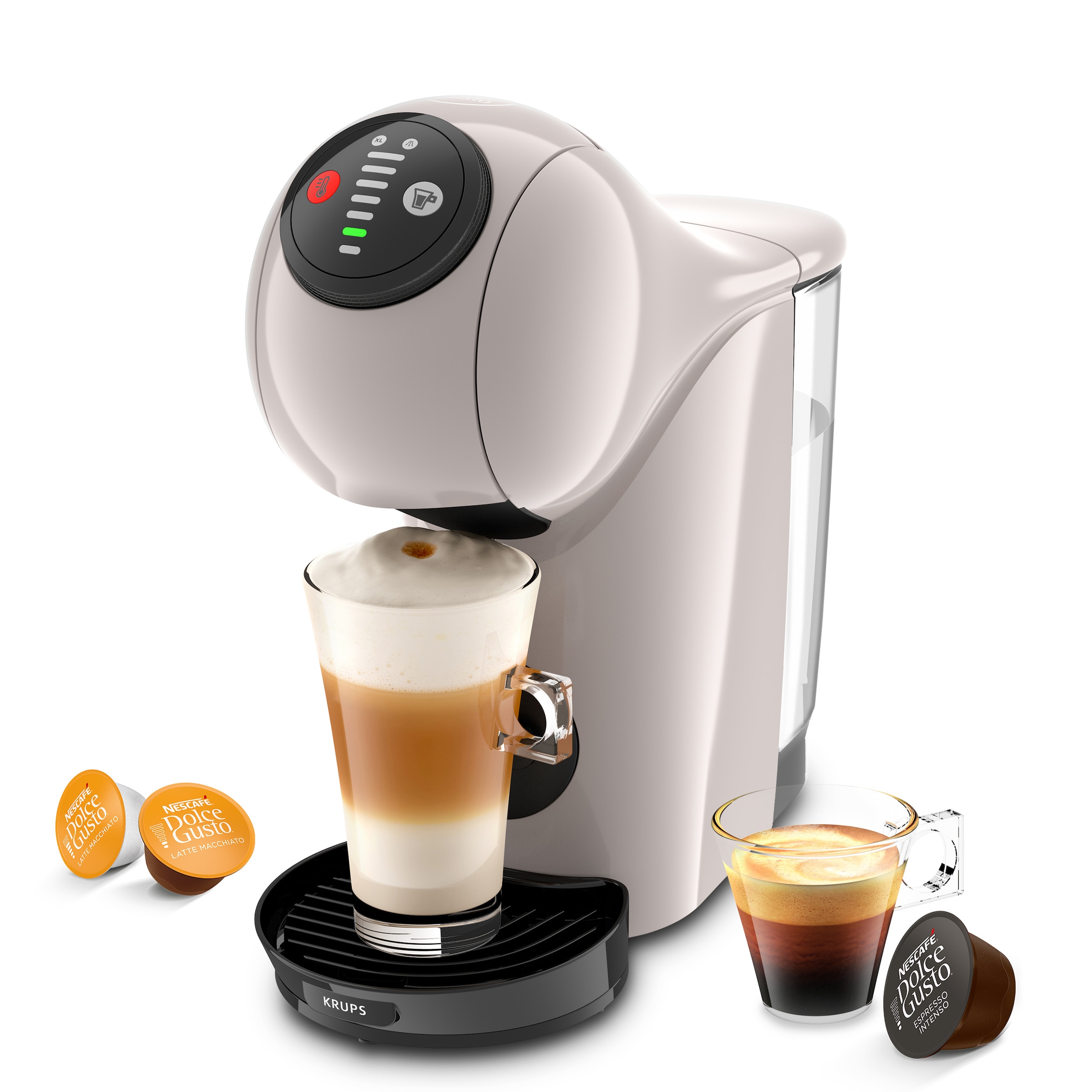 Krups Kapselmaschine »KP243A Genio S, Nescafé Dolce Gusto«, Multigetränke-Kapselmaschine, kompakt, Hochdruck, LED-Kontrollrädchen