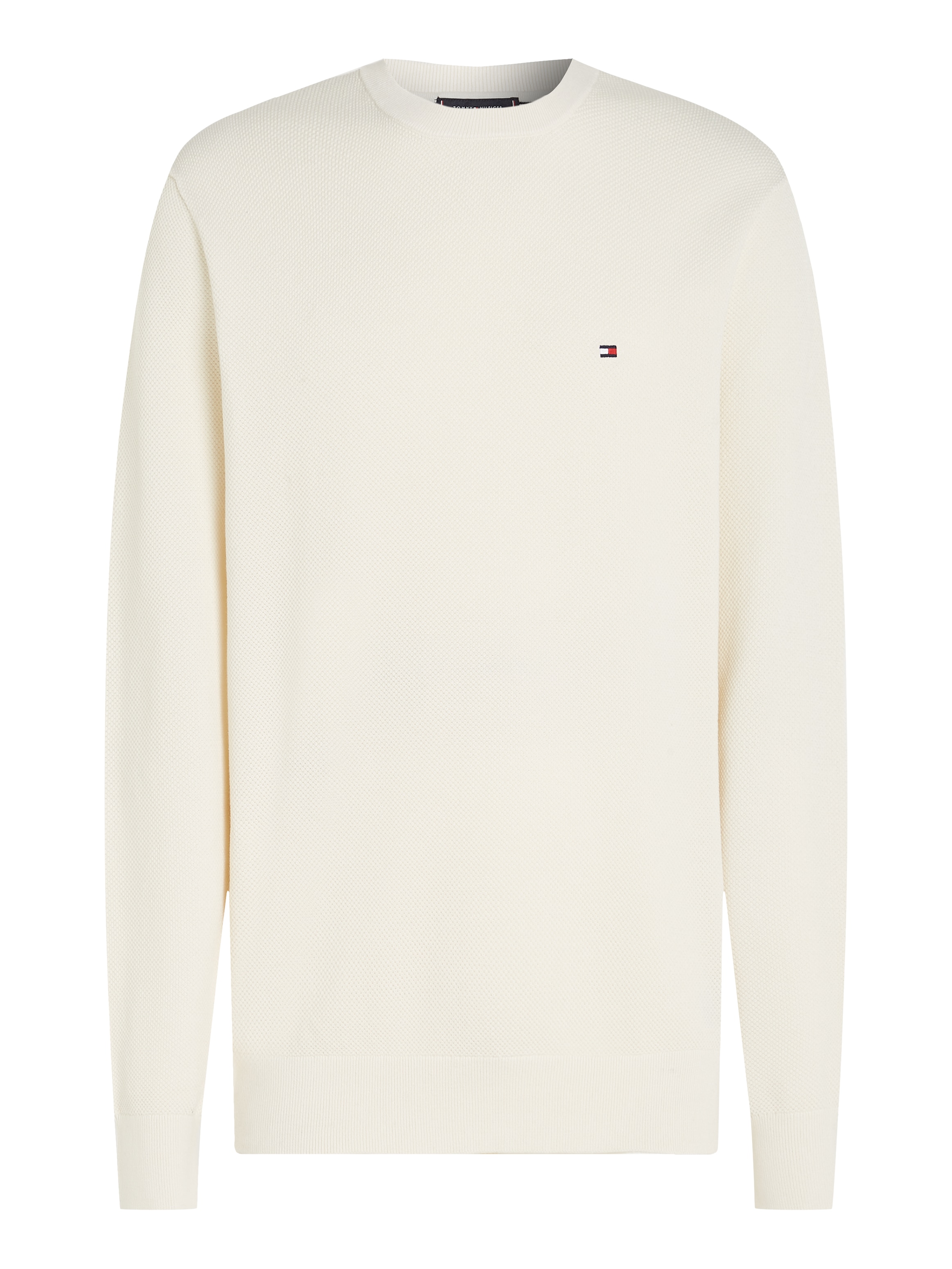 Tommy Hilfiger Rundhalspullover »ESSENTIAL STRUCTURE CREW NECK«, mit feiner Struktur