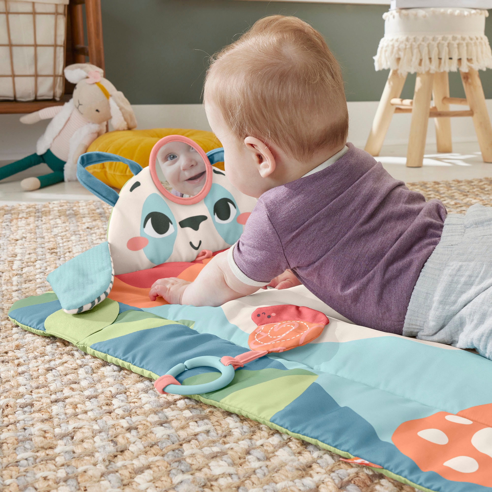 Fisher-Price® Spielmatte »Rolli-Roll Panda«, zum Teil aus recyceltem Material