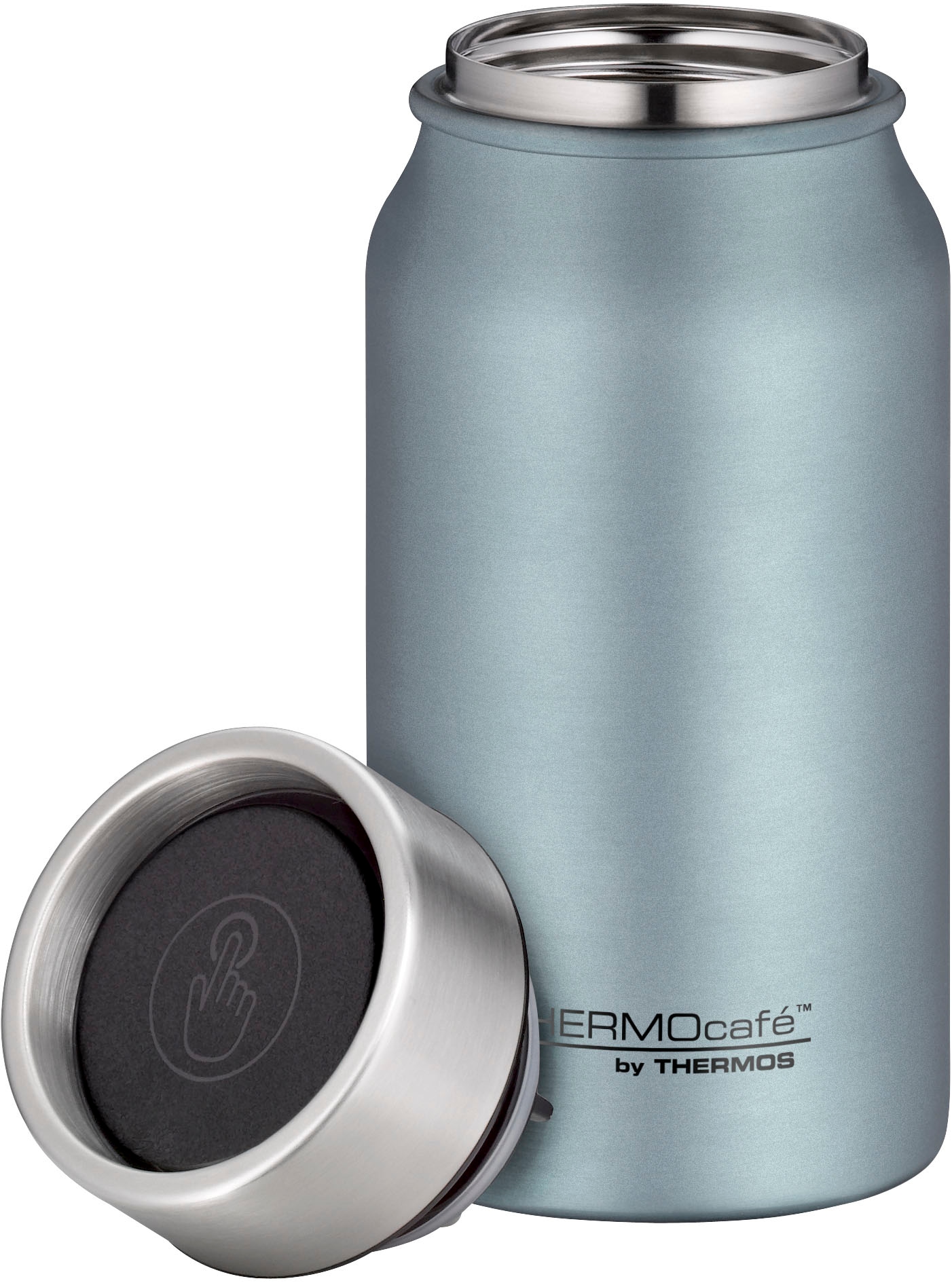 THERMOcafé Thermobecher »TC DRINKING MUG, absolut dicht, spülmaschinenfest«, (1 tlg.), 0,35l, 8h heiß & 16h kalt, zerlegbares Push Button Lid
