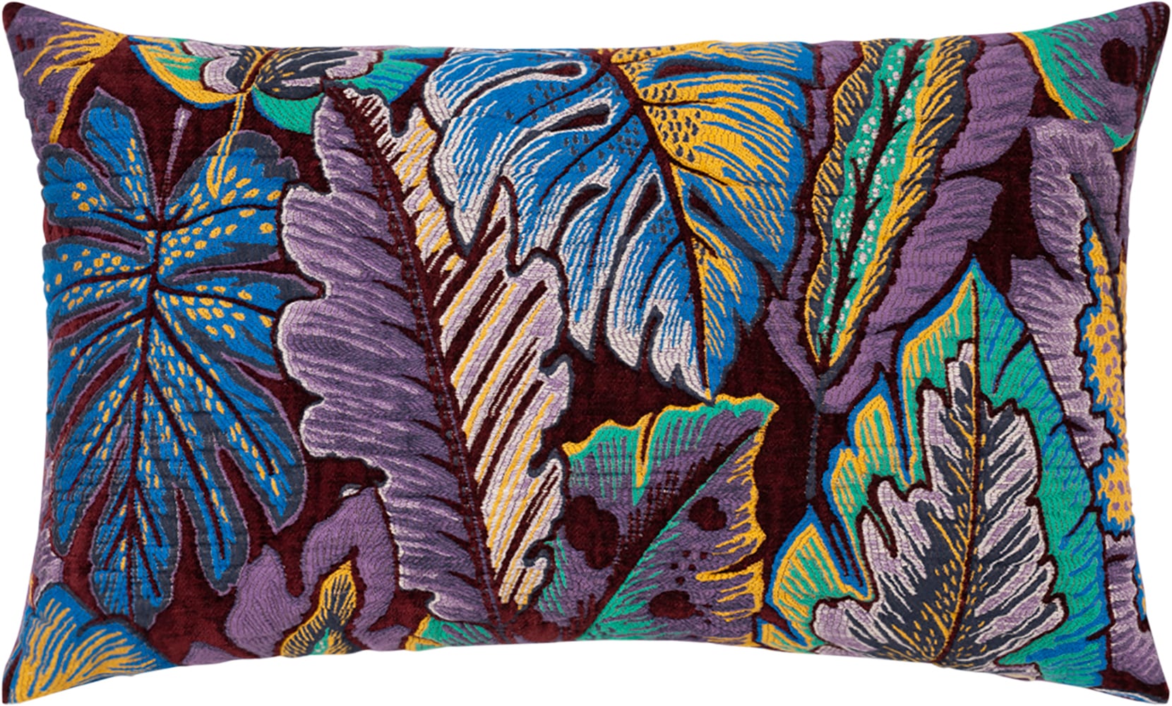PAD Dekokissen "JUNGLE" Detailreiches Blätterdesign in harmonischer Farbabstimmung