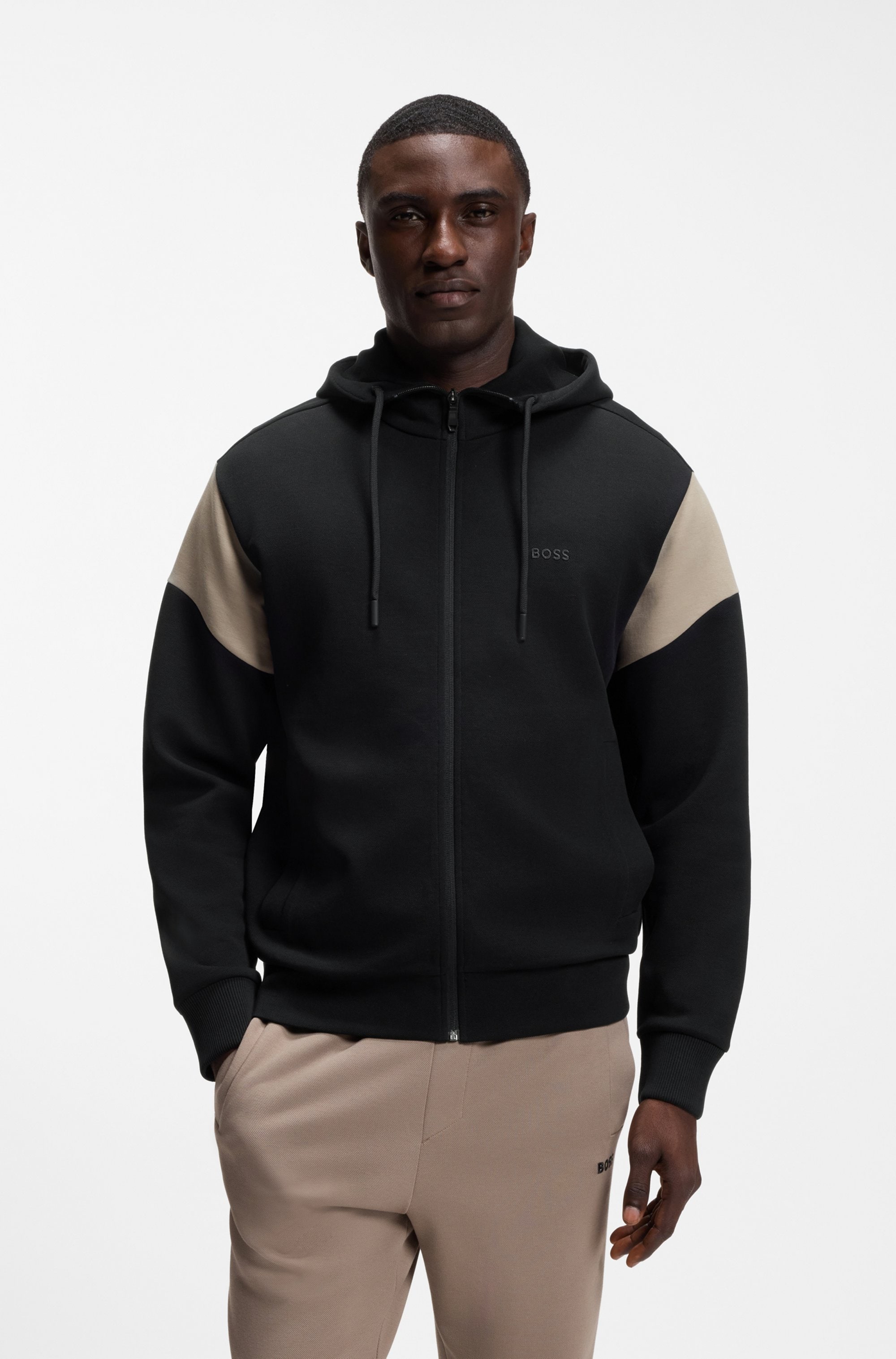BOSS GREEN "Union Saggy" Kapuze, Regular Fit, Baumwoll-Mix