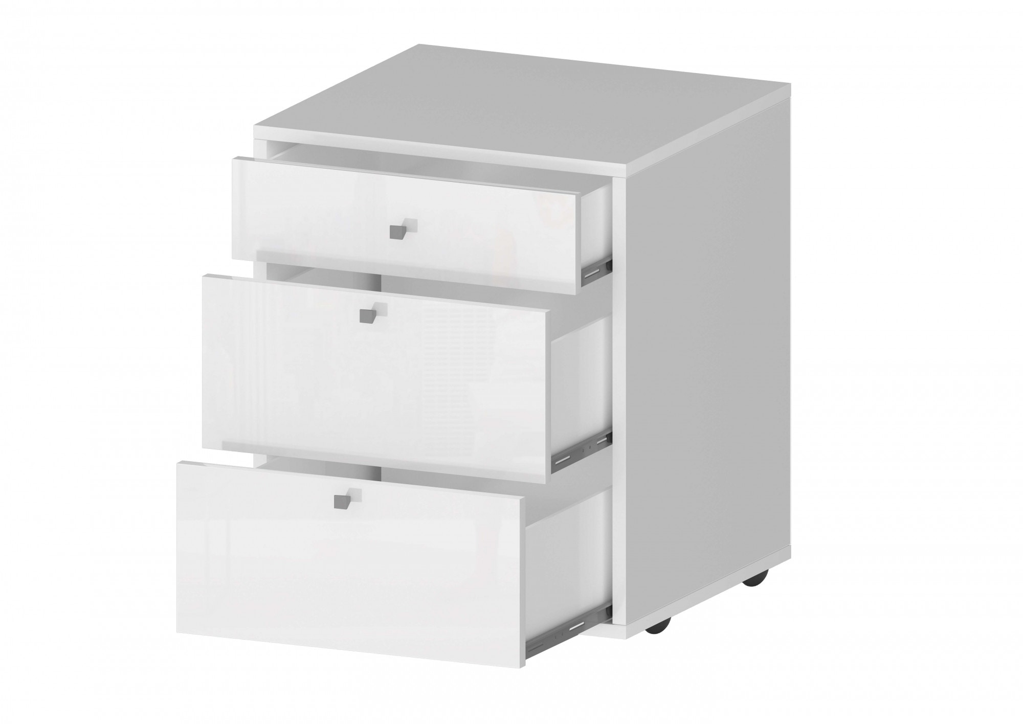 INOSIGN Rollcontainer »ESSE«, (1 St.), mit 3 Schubladen, Schreibtischcontainer, Höhe 61 cm
