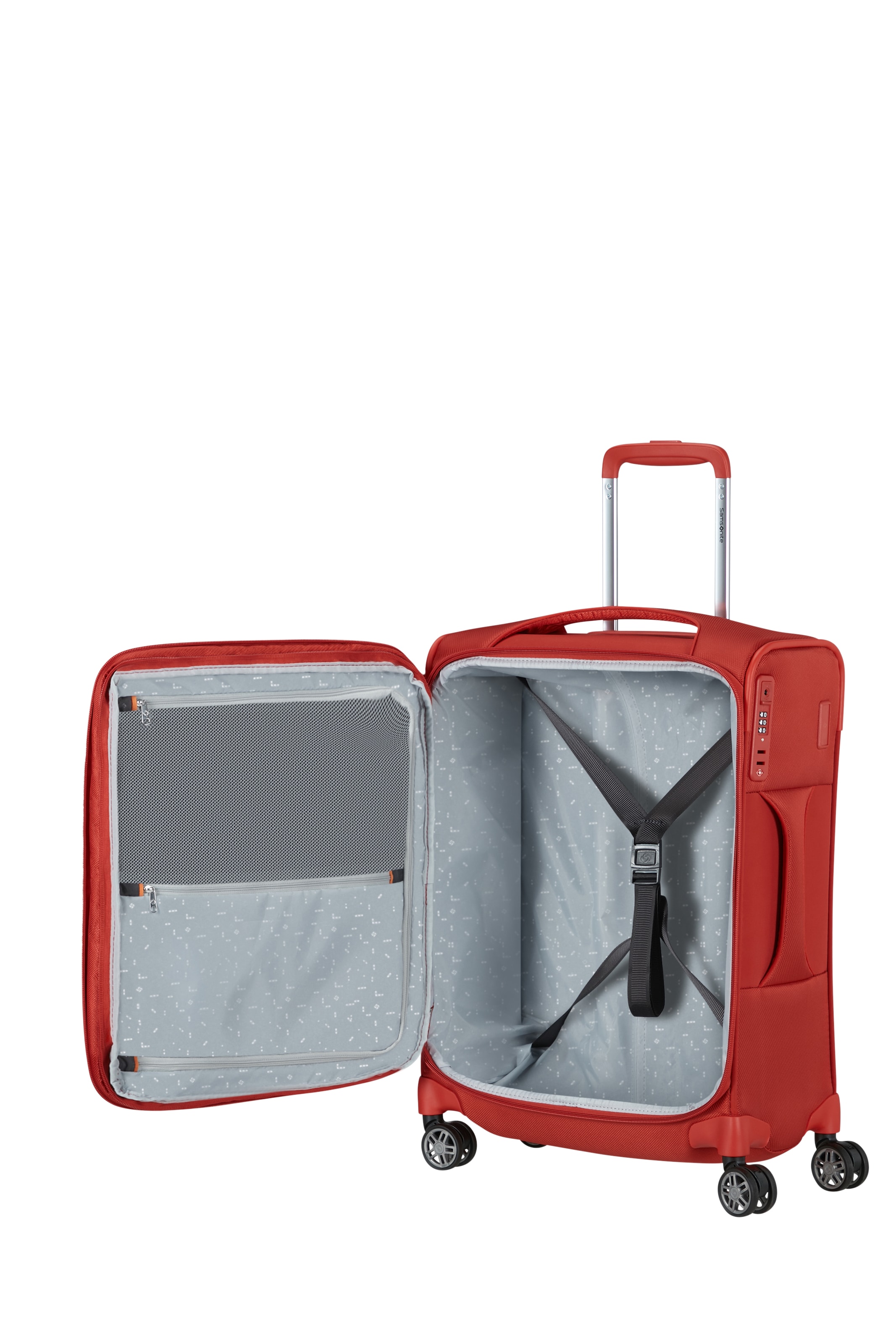 Samsonite Handgepäck-Trolley »SPINNER« 39 l 100% recyceltes PET (Außen & Innenfutter), Packwürfel inklusive