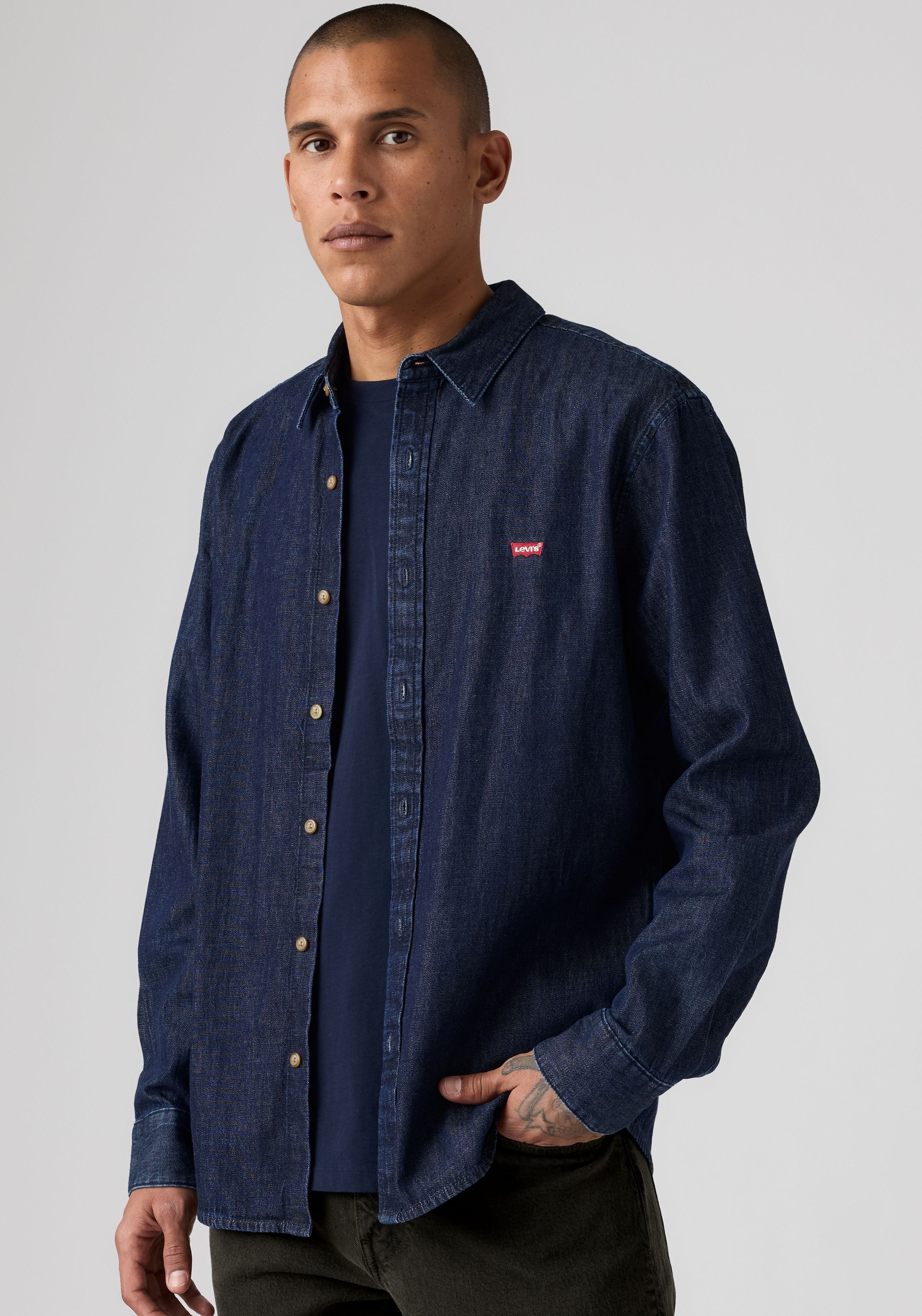 Levi's® Langarmhemd »BATTERY HOUSEMARK STANDARD« normale Passform