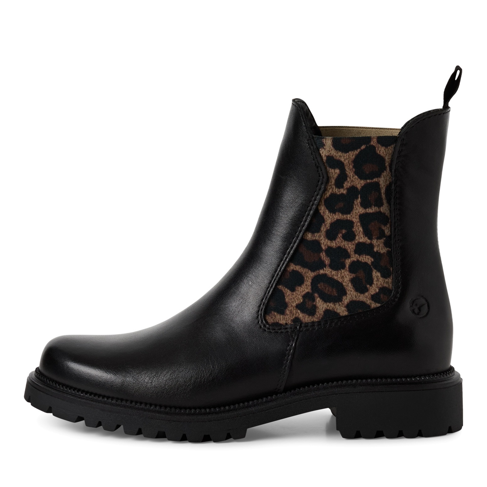 Tamaris Chelseaboots, Blockabsatz, Schlupfboots mit beidseitigen Stretcheinsätzen