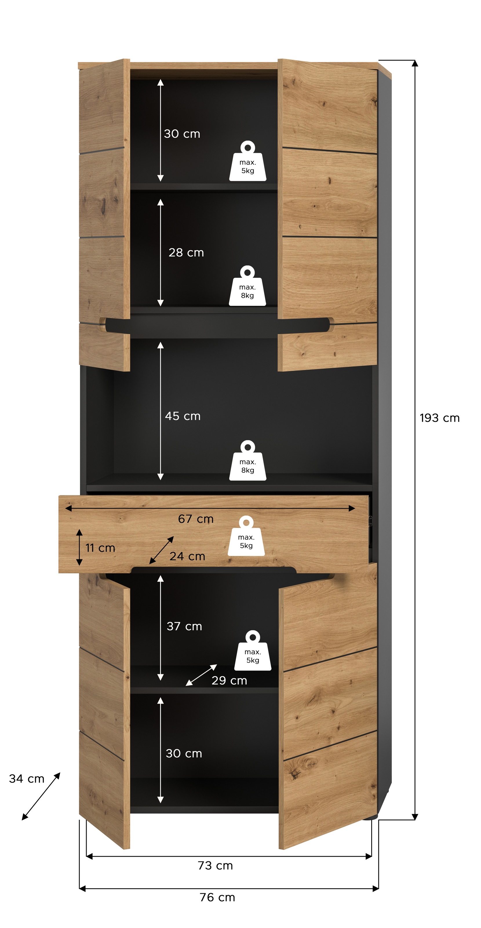 INOSIGN Hochschrank »REHAT«