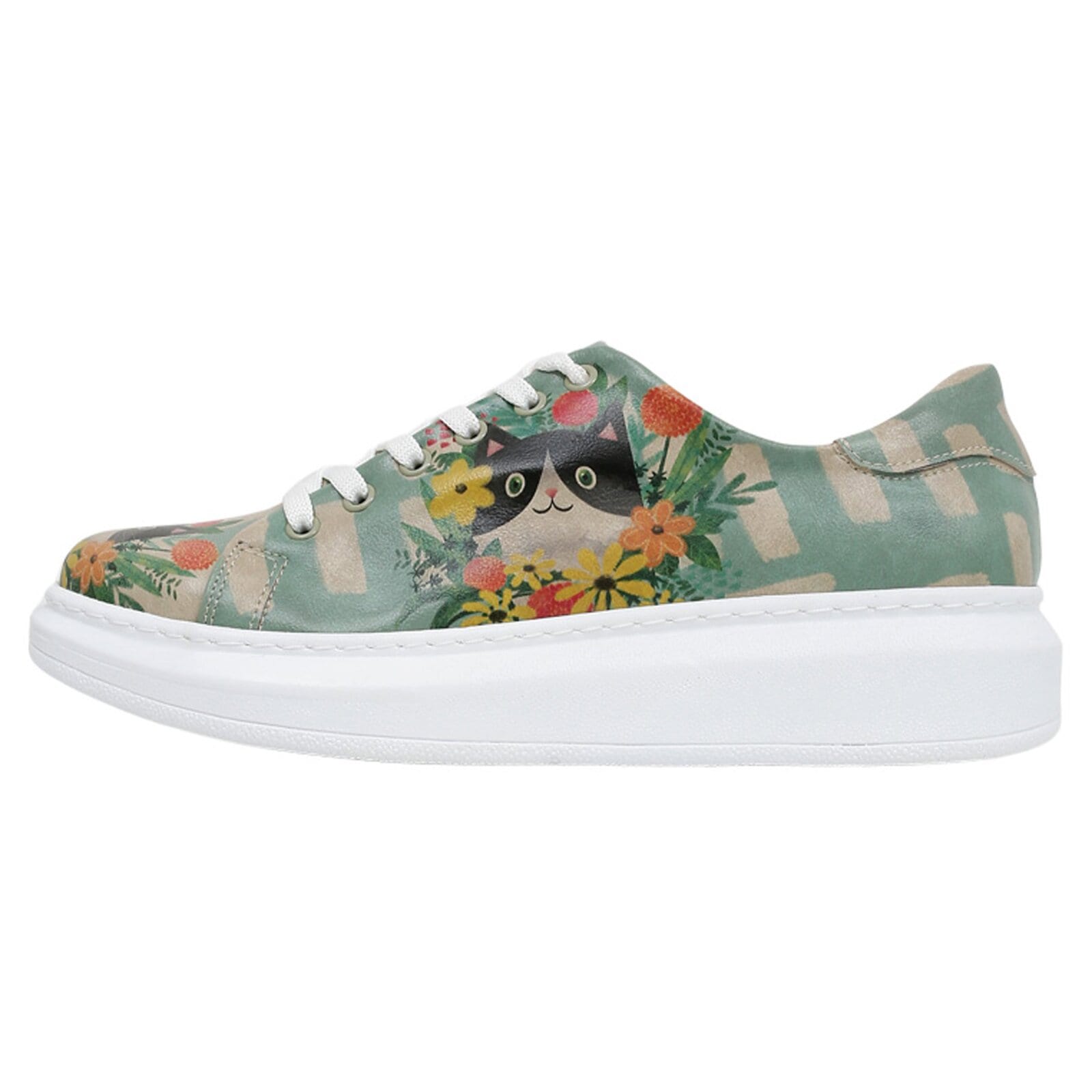 DOGO "Myra Low-Top Sneaker Smell The Flowers Damen Sneaker, Myra" Handgefertigt