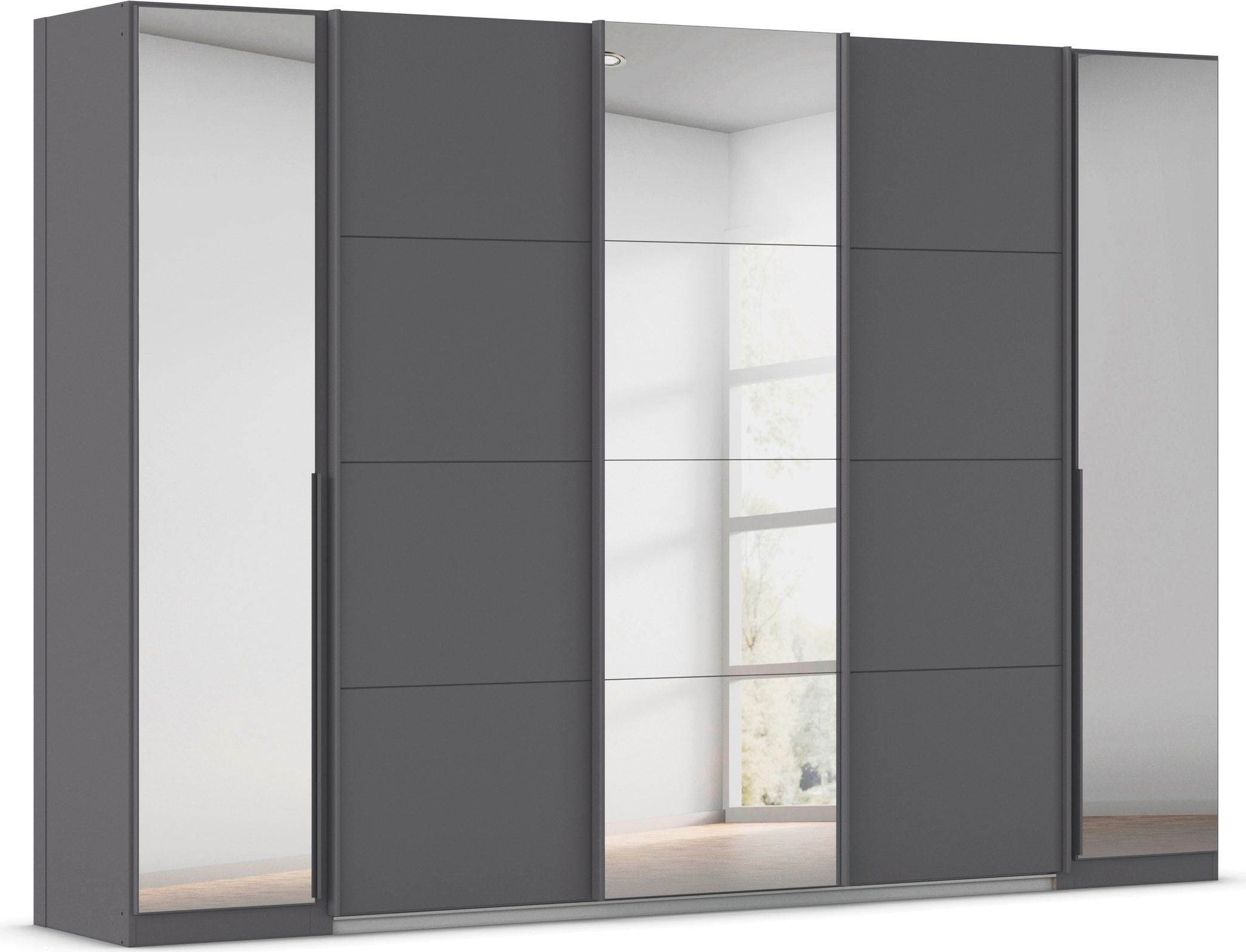 OTTO home "Dreh-/Schwebetürenschrank Kleiderschrank Familie, Agordo" (B/H/T ca. 301x210X62cm, viele Farben & auch mit Spiegeln erhältlich)