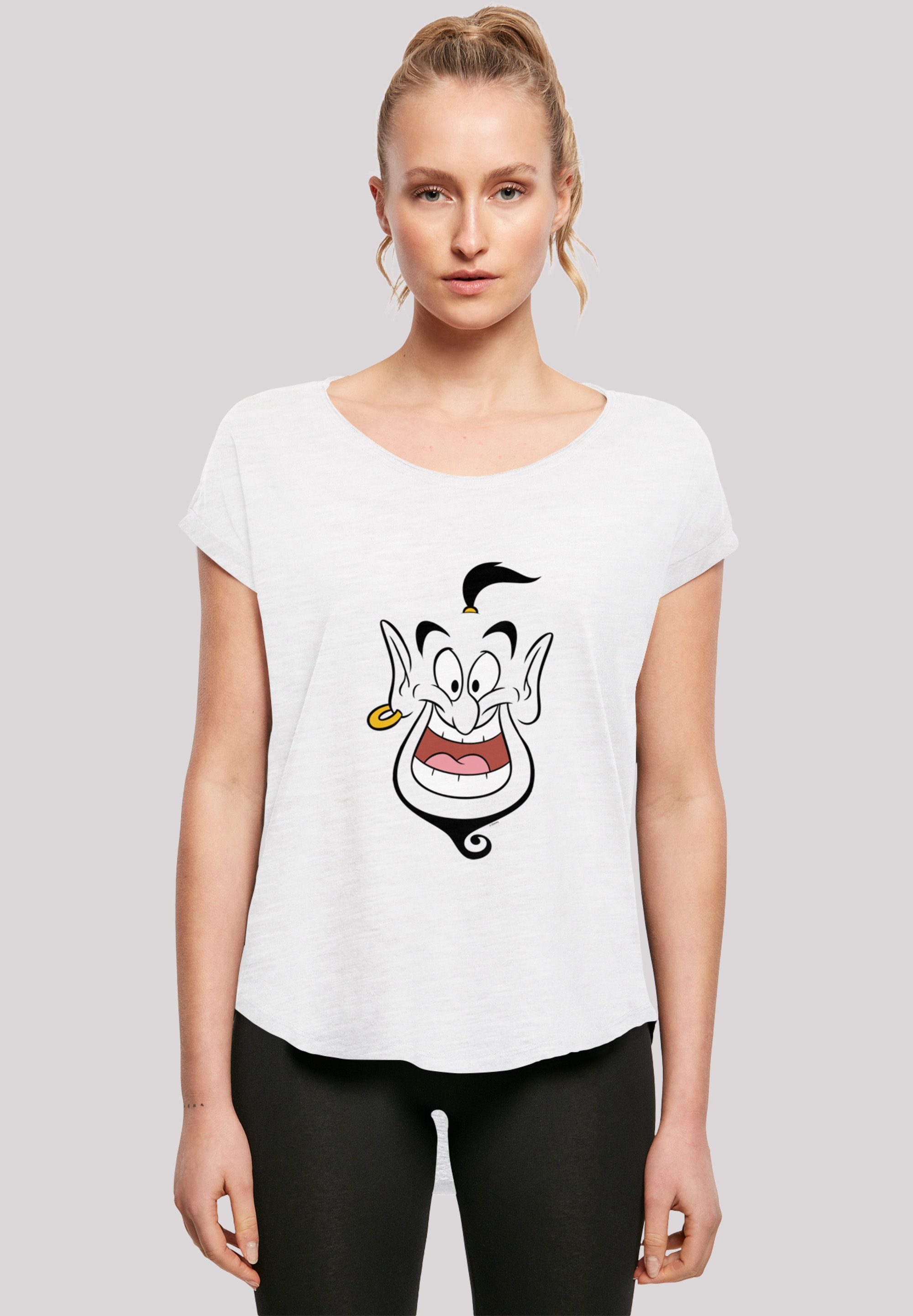 T-Shirt »Long Cut T-Shirt Disney Aladdin Genie Face«, Damen,Premium...