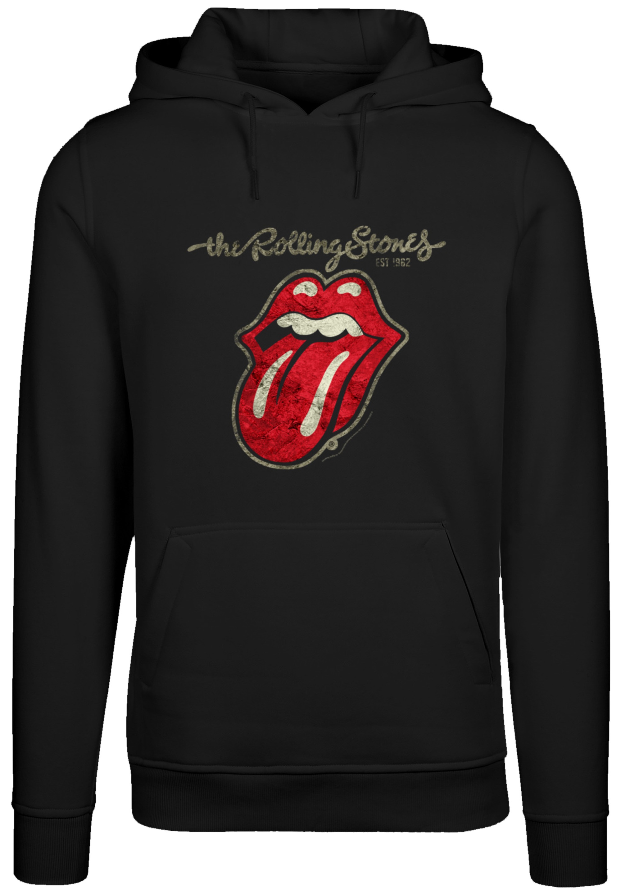 F4NT4STIC Kapuzenpullover »The Rolling Stones Plastered Tongue Washed«, Premium Qualität