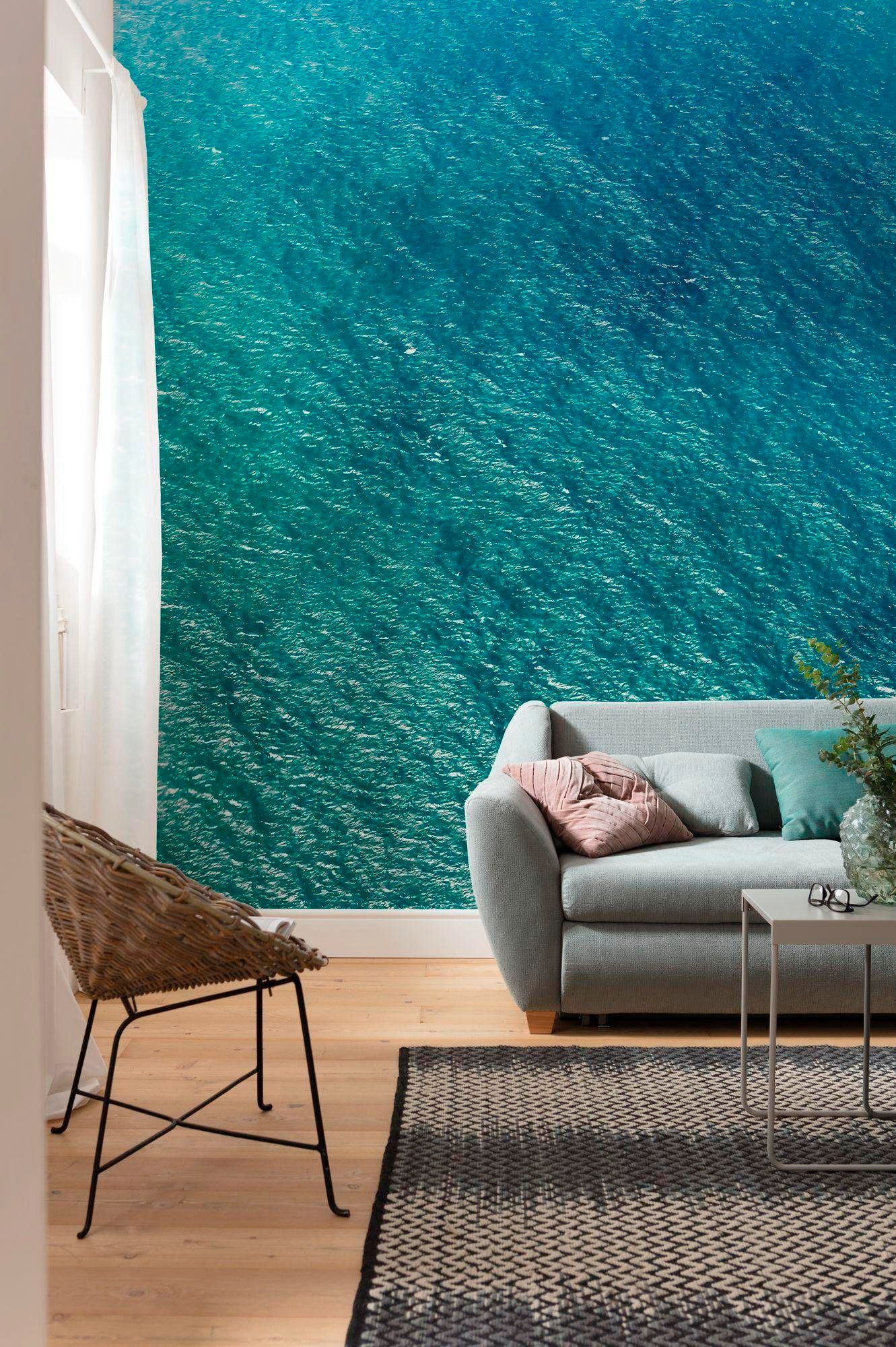 Komar Vliestapete »Digitaldruck Vlies - Blaupause - Größe 400 x 250 cm«, bedruckt, Wohnzimmer, Schlafzimmer