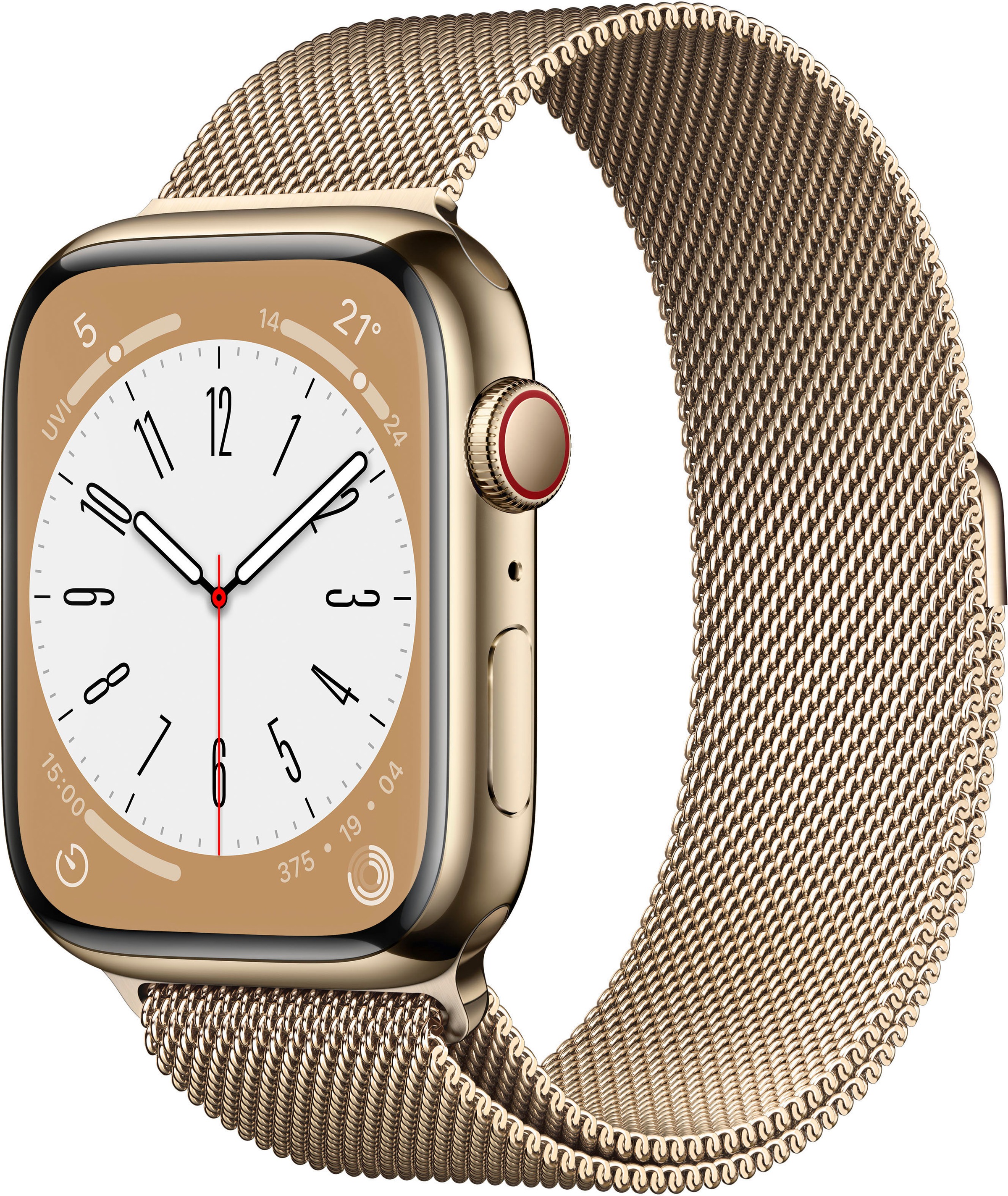 Apple Watch »Watch Series 8 GPS + Cellular 45mm Edelstahl Milanaise«, (Die  Zukunft der Gesundheit. Am Handgelenk.) | BAUR