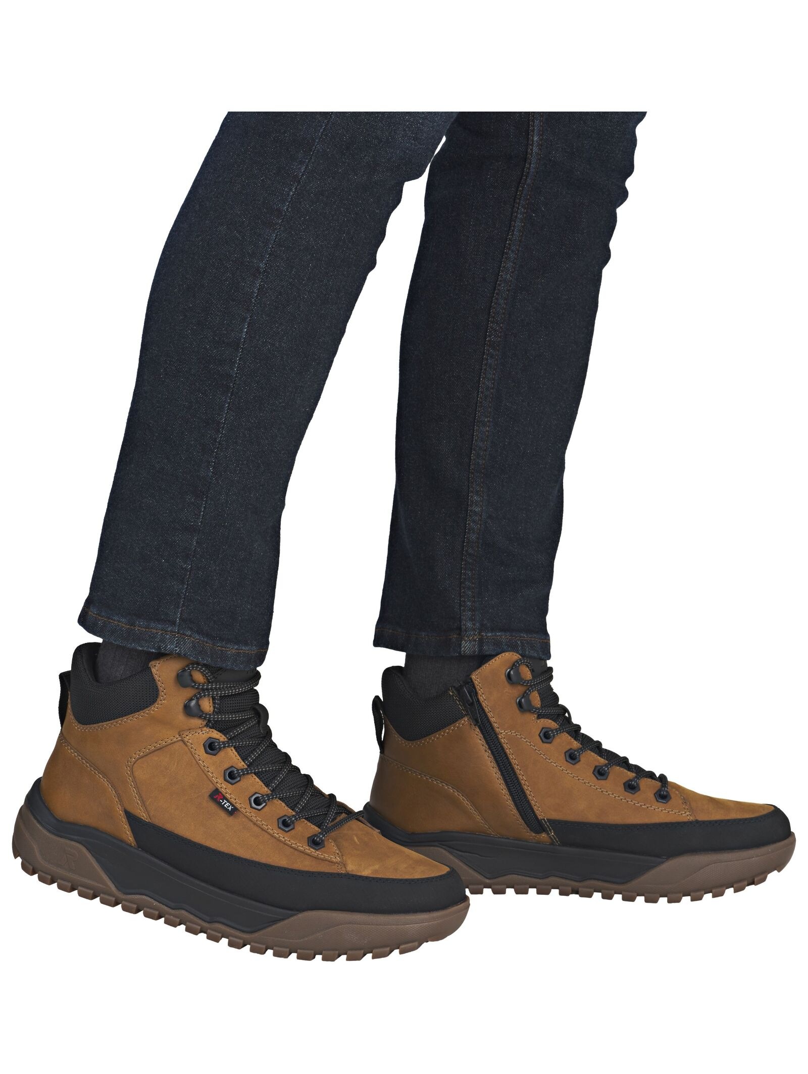 Rieker Lace-Up Boot Brown/Black Size 45 2