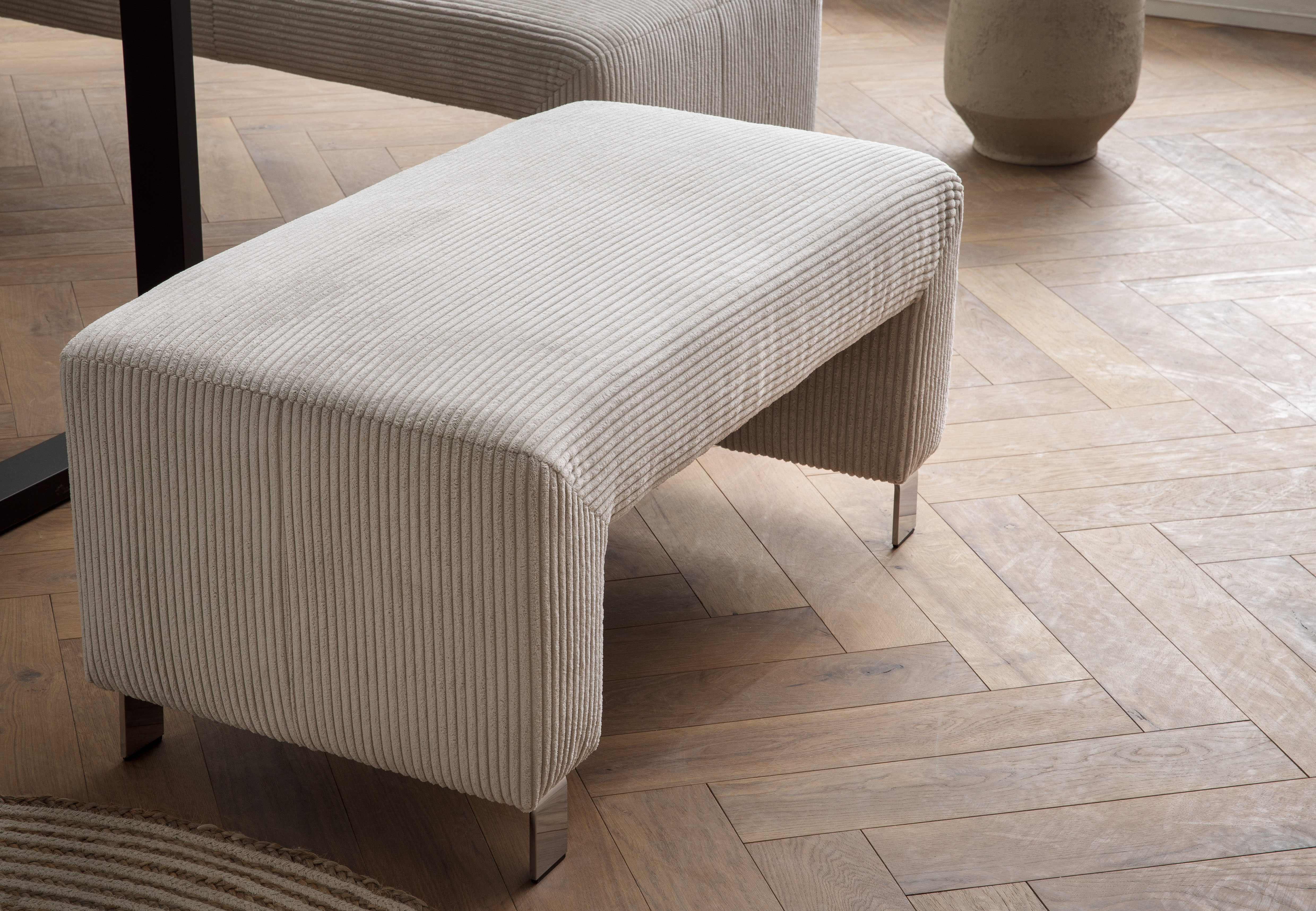 exxpo - sofa fashion Polsterhocker "Intenso, Hocker, modern" hohe Bodenfreiheit, frei im Raum stellbar, hoher Sitzkomfort
