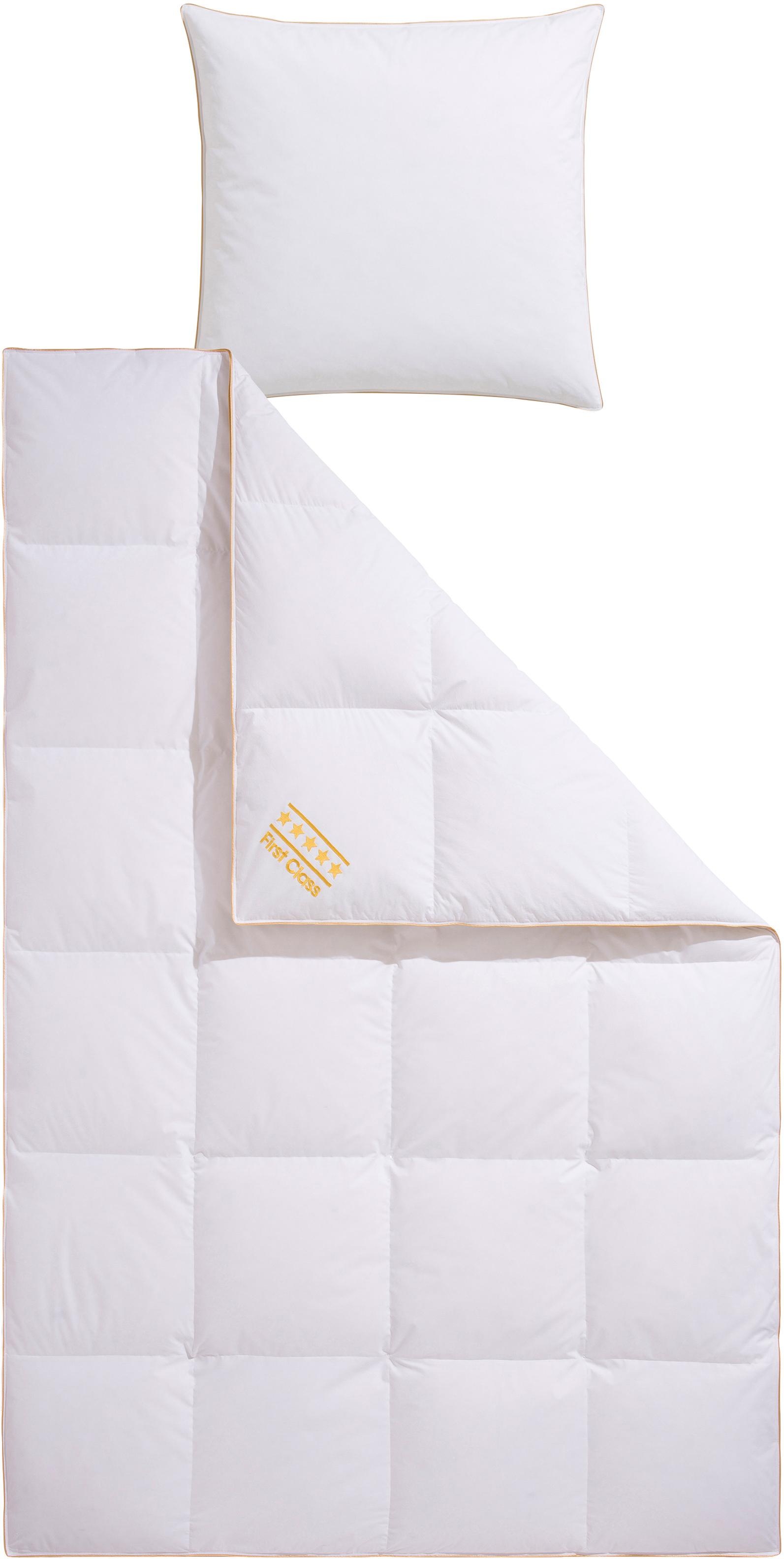 OBB Daunenbettdecke + Federkissen "Emilias" Bettwaren-Set, 135x200 oder 155 günstig online kaufen