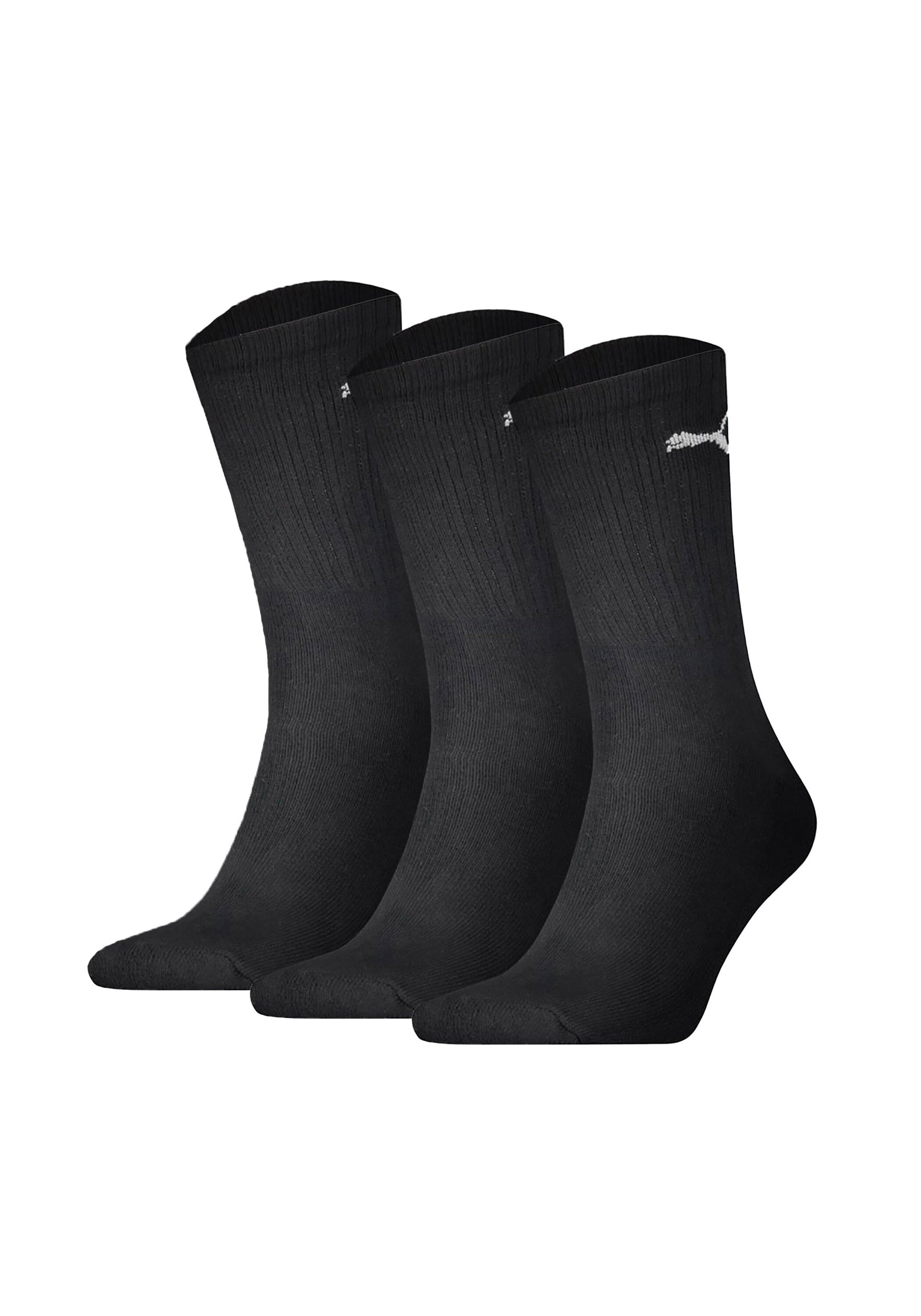 Kurzsocken PUMA "Socken 3er Pack", Herren, Gr. 35-38, schwarz, Obermaterial: 65% Baumwolle CO. 28% Polyester PES. 5% Polyamid PA. 2% Elasthan EL., Socken 3