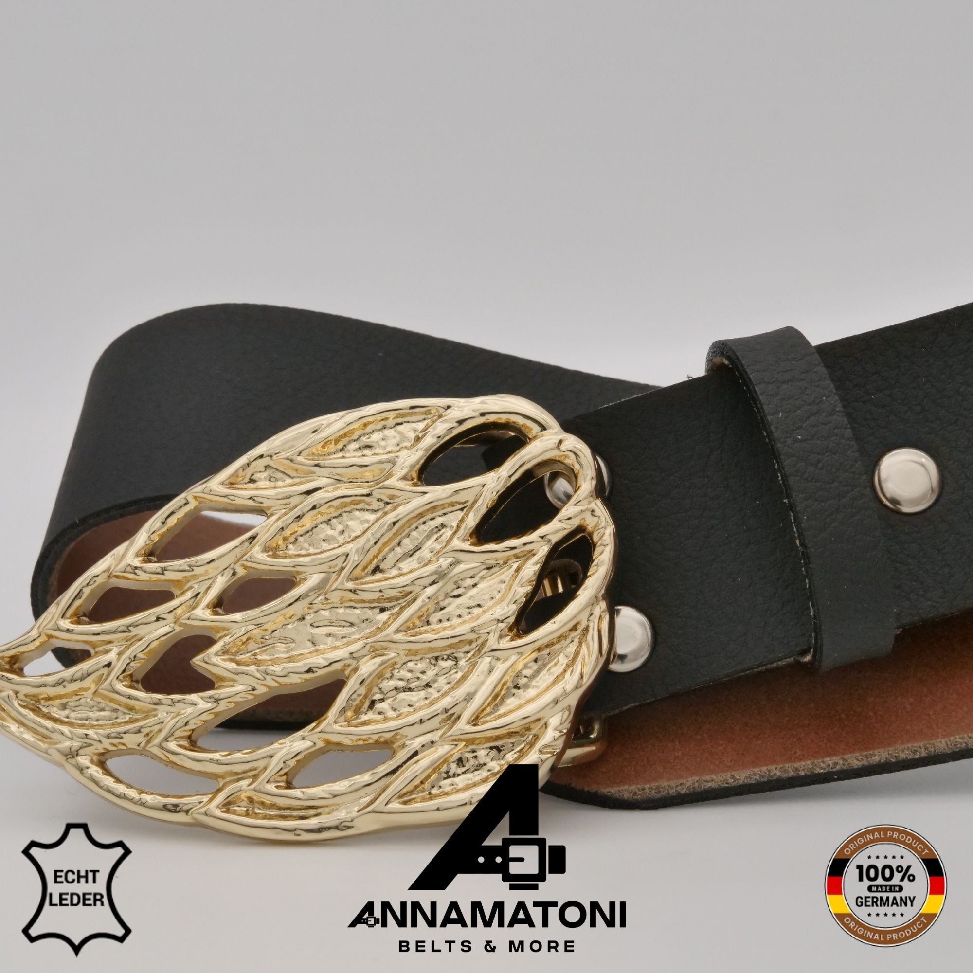 AnnaMatoni Ledergürtel »AnnaMatoni AnnaMatoni Damen Leder Gürtel mit eleganter«