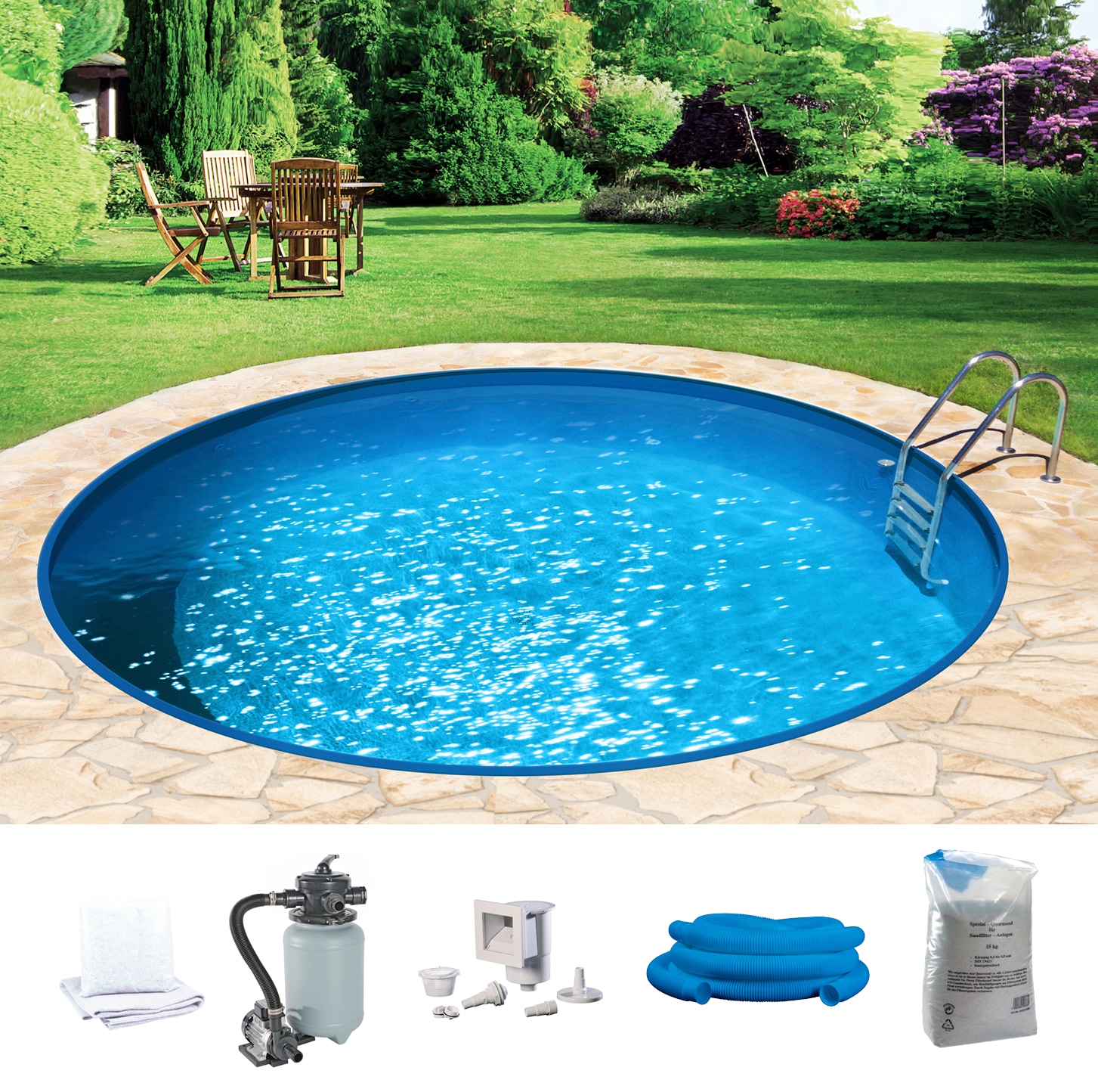 KONIFERA Rundpool "HOLIDAY 5" Höhe 120 cm, in verschiedenen Größen günstig online kaufen