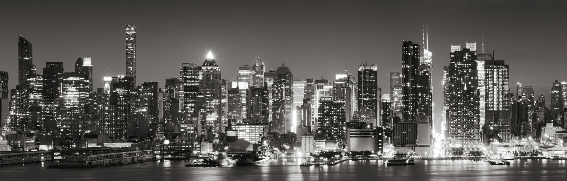 EXPRESS KÜCHEN Küchenrückwand "New York", B/H: 180cm x 55,9cm, grau, Spritzschutzwände