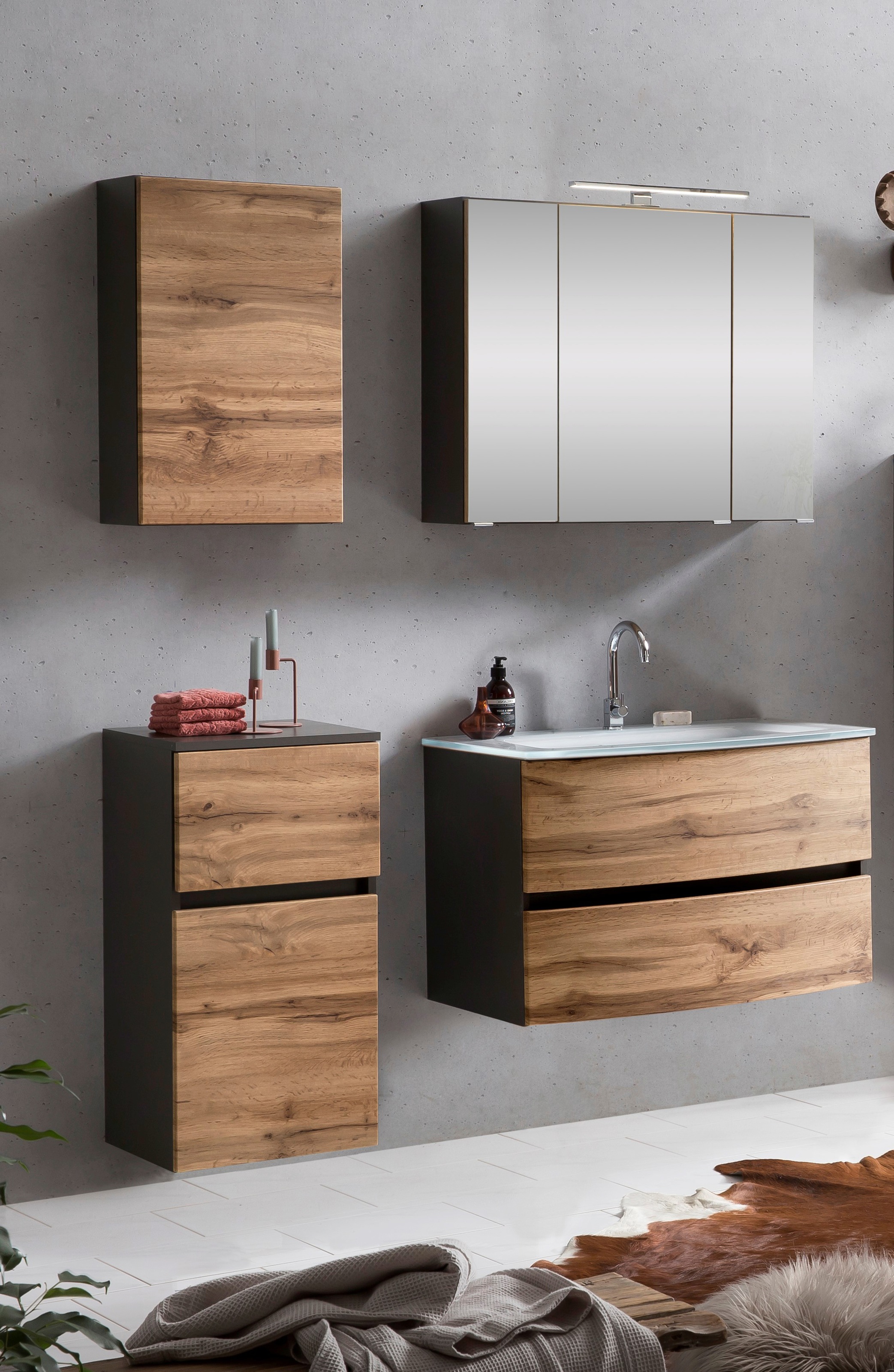 welltime Badezimmer-Set "Kaunas" Set, 4 Stk. tlg. günstig online kaufen