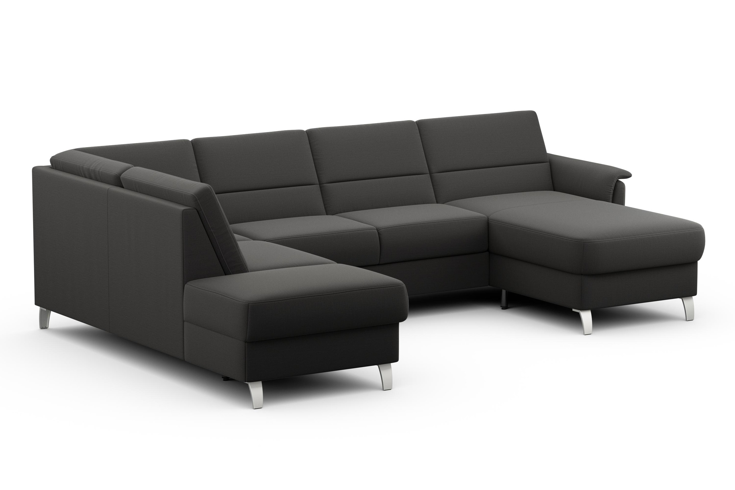 sit&more Wohnlandschaft »Palmera U-Form«, Federkern, wahlweise mit Bettfunktion und mit/ohne Stauraum