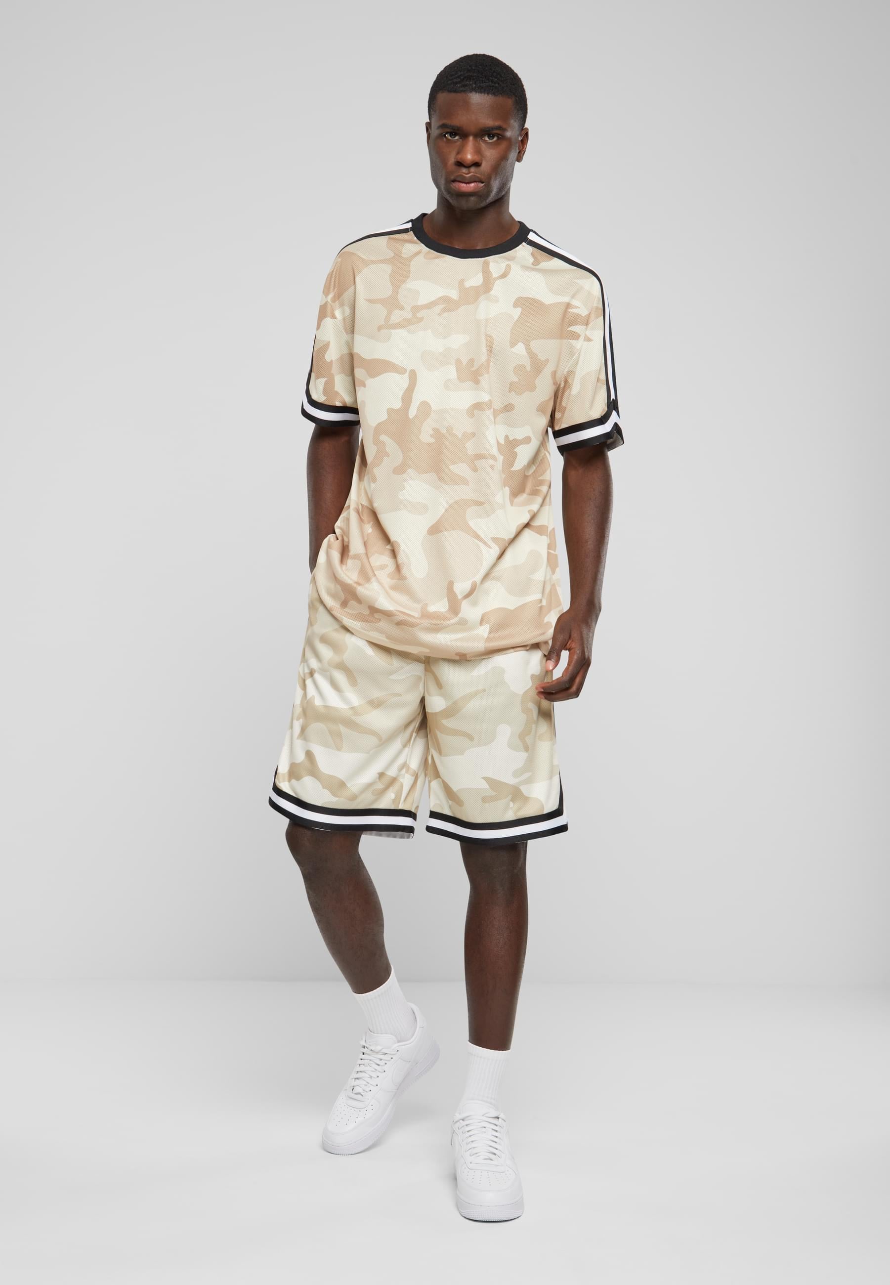 URBAN CLASSICS T-Shirt »Urban Classics Herren Oversized Mesh AOP Tee«, (1 tlg.)