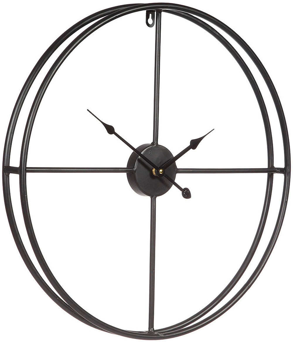 Ambiente Haus »Wanduhr BAUR schwarz Wanduhr | 50cm« in modern