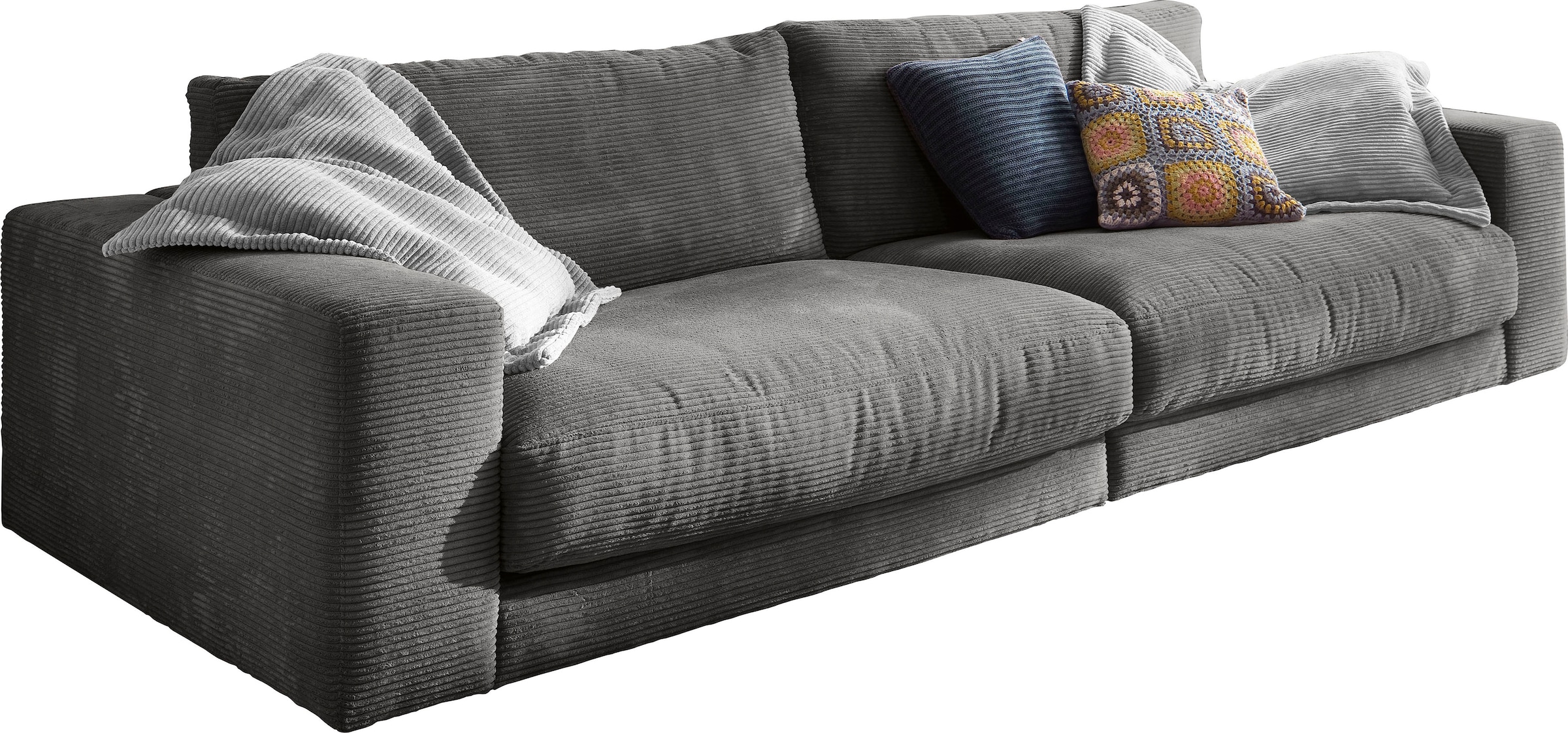 Places of Style Big-Sofa "Enisa, legere Polsterung B/T/H: 290/127/85 cm", Zeitloses und stylisches Loungemöbel, in Fein-